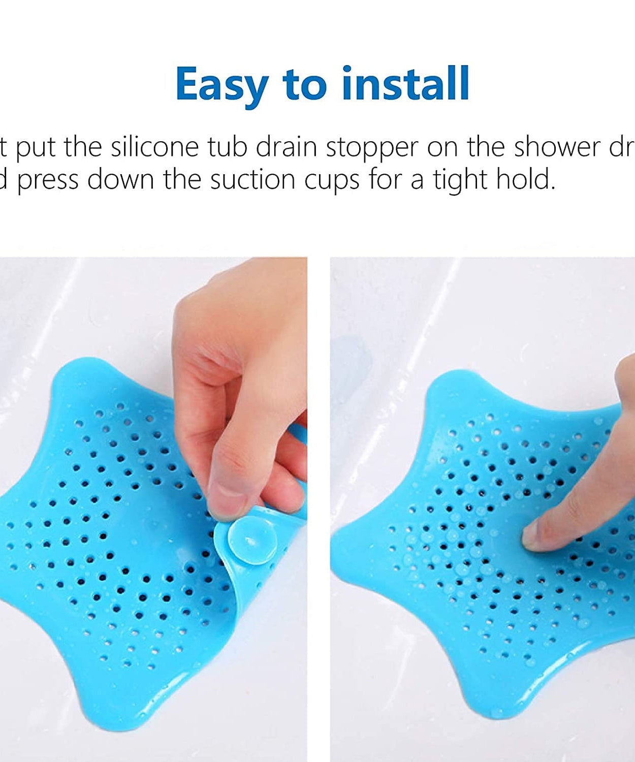 Star Shape Suction Cup Kitchen Bathroom Sink Drain Strainer Hair Stopper Filter, Star Shaped Sink Filter Bathroom Hair Catcher, Drain Strainers Cover Trap Basin (1 Pc)