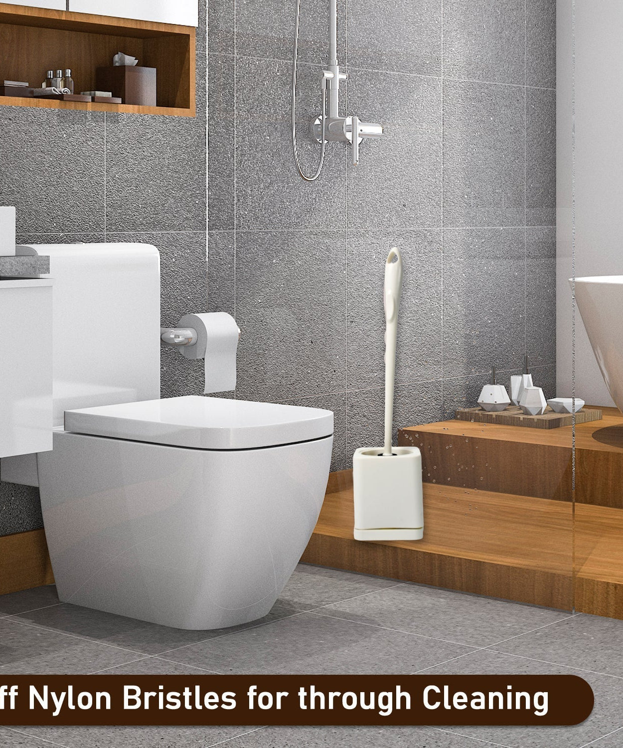 Complete toilet brush set