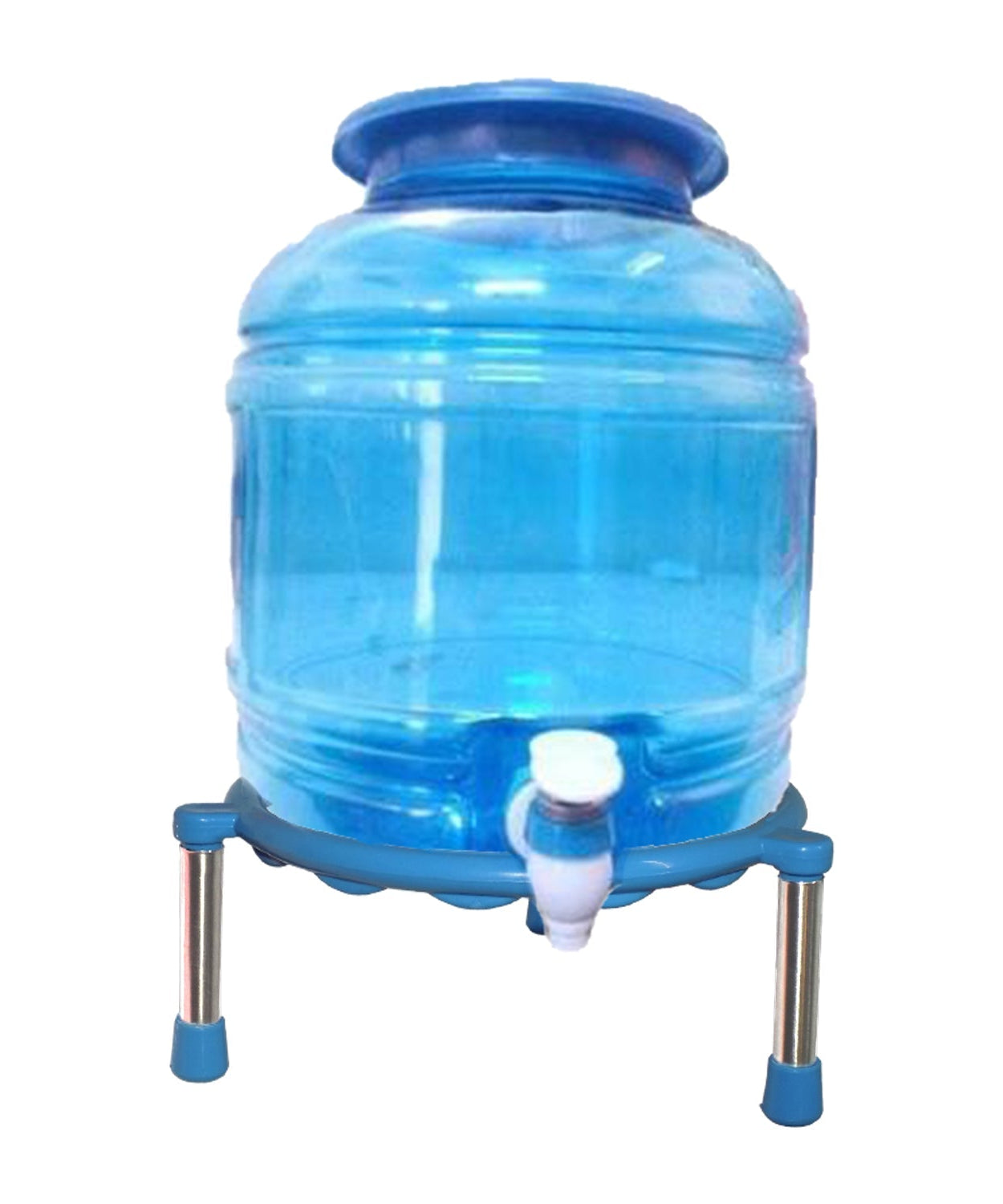 Single ring matka stand made of stainless steel