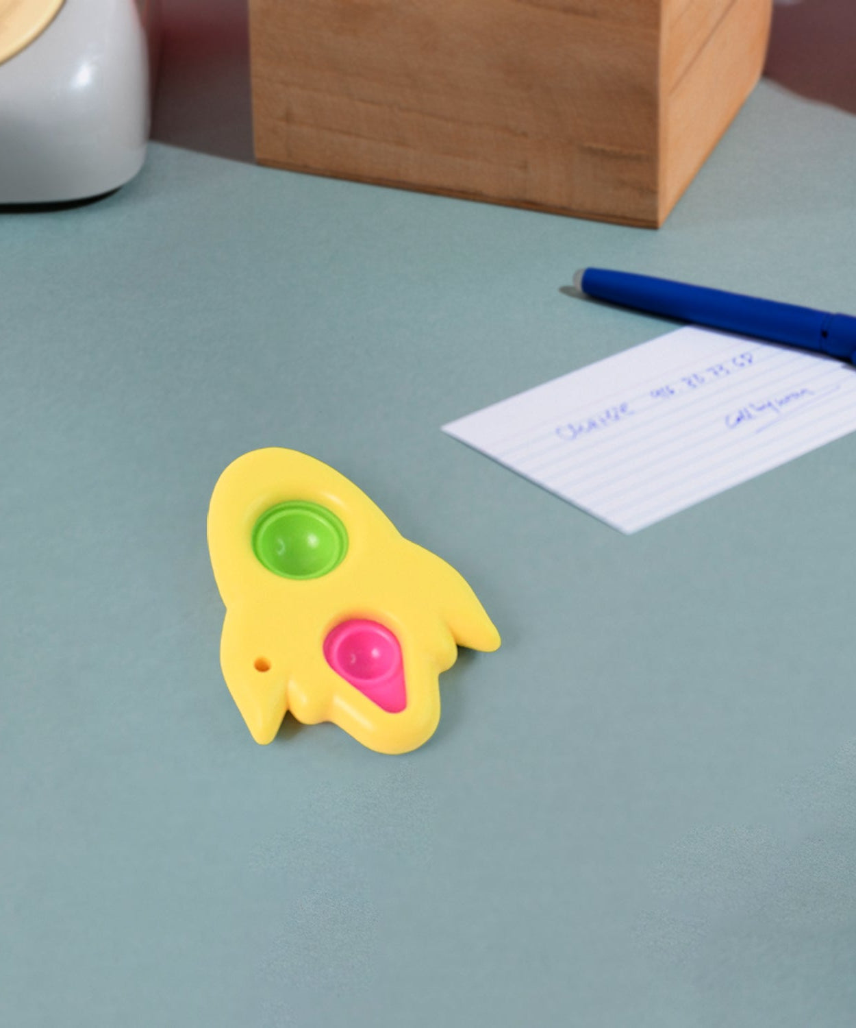 Rocket Shaped Dimple Keychain Toy (1 Pc)