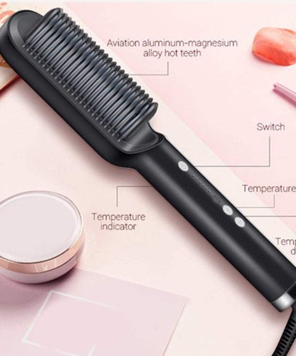 Hair straightener with rapid heat-up feature