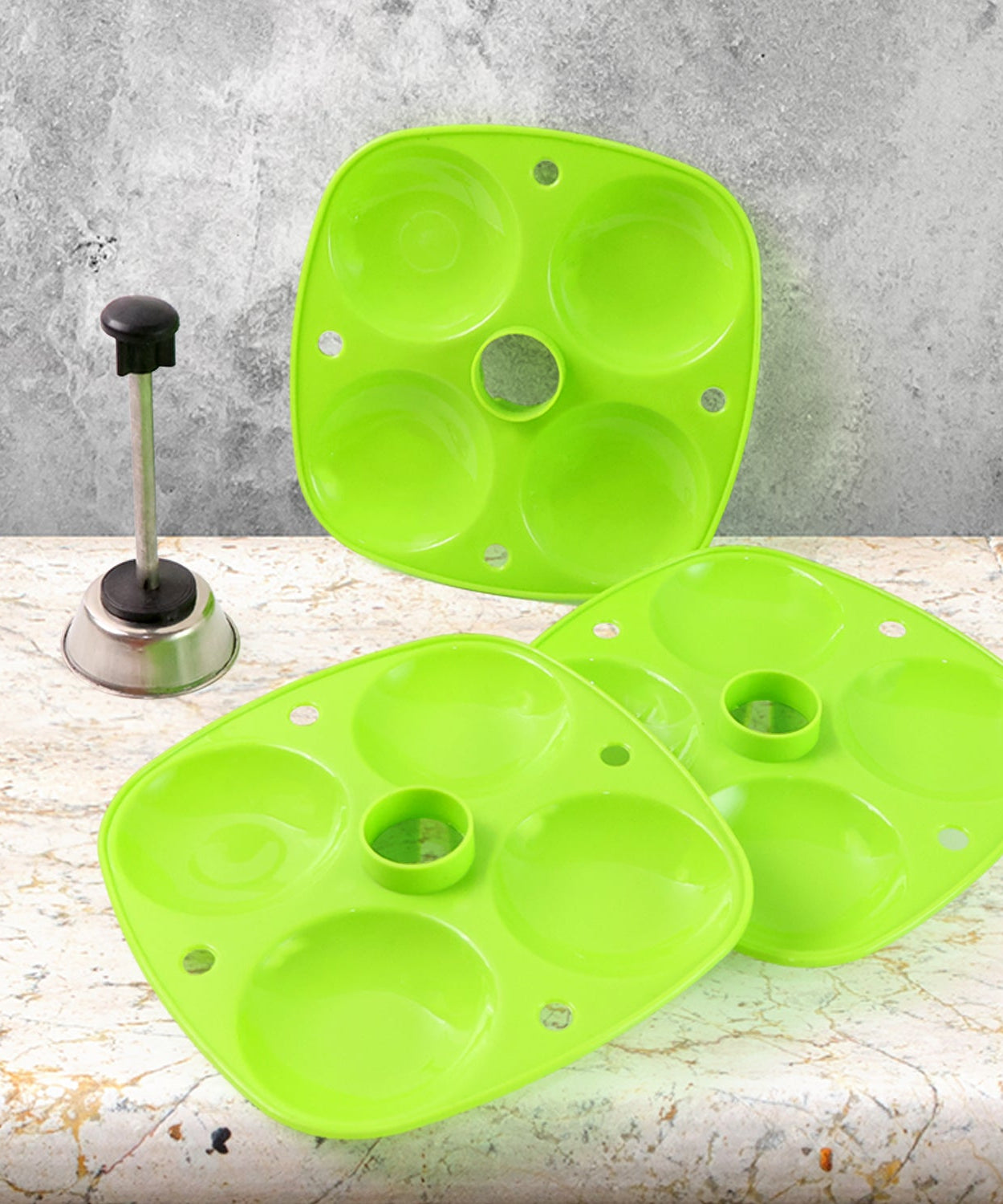 3 Layer Idli Stand for Holding and Serving Idlis (Household Kitchen Use)