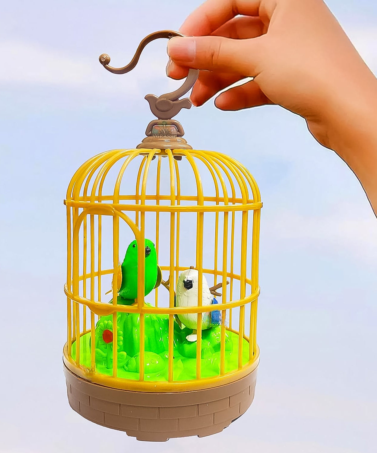 SkyNature Sound Activated Chirping Bird Pinjra