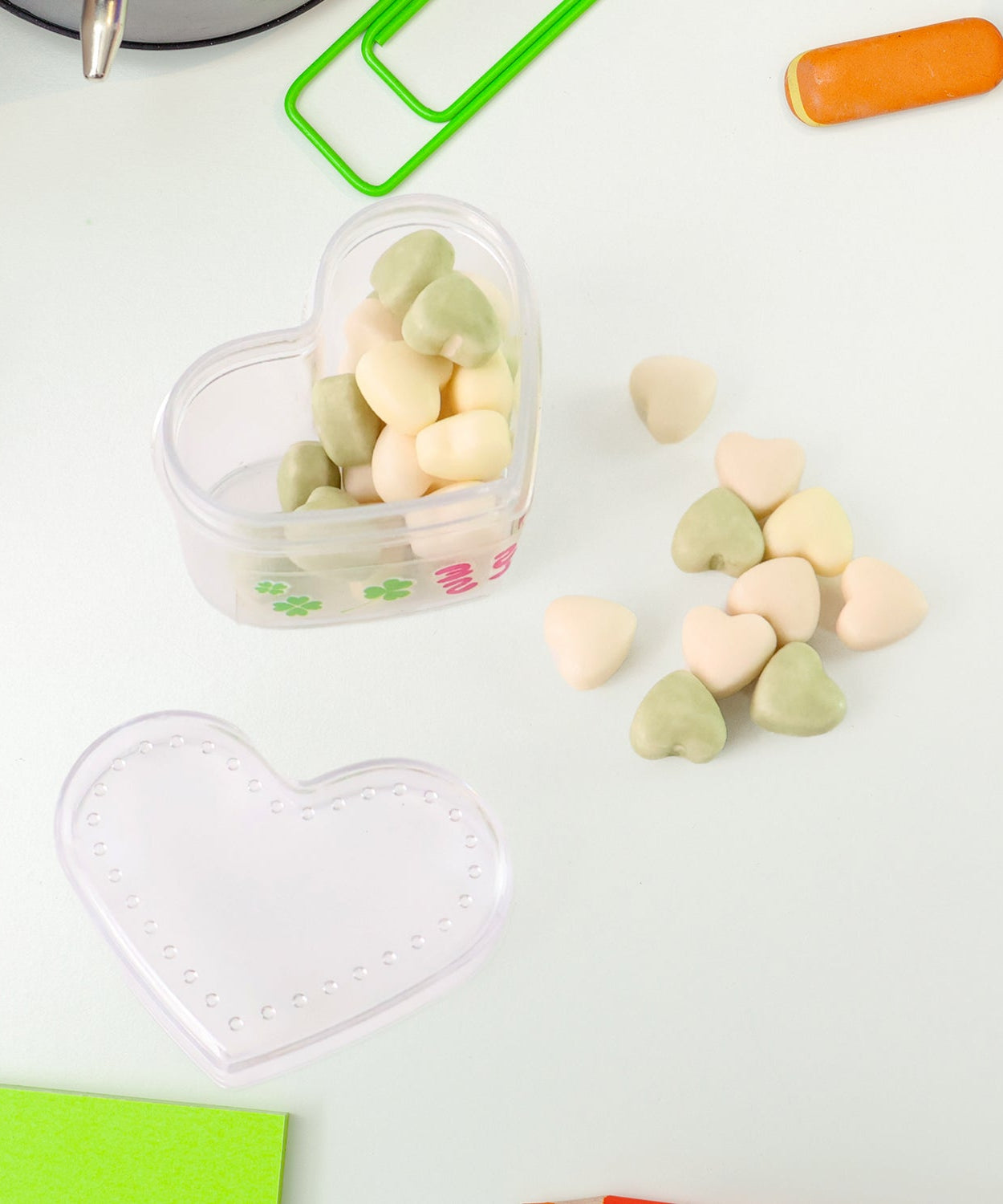 Candy-Themed Pencil Set with Eraser, Sharpener & Ruler