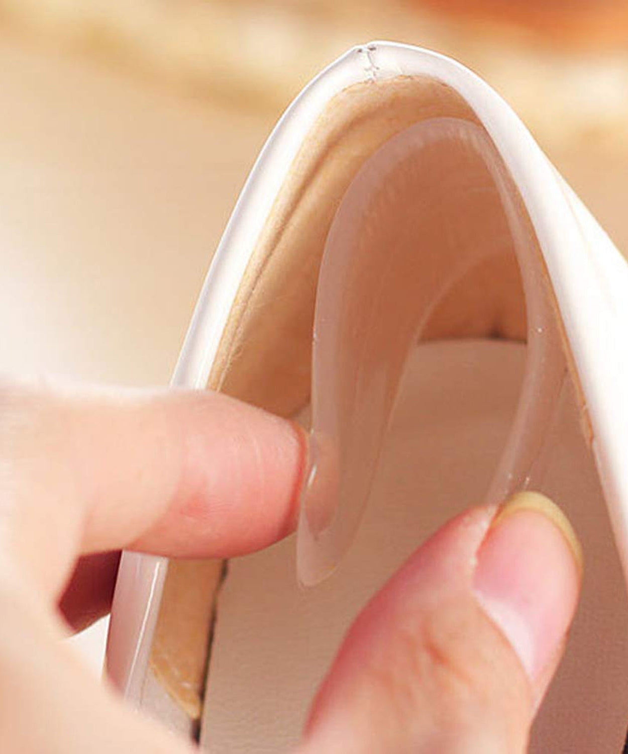 Fabric Sticky Shoe Back Heel Insoles Protector Liner