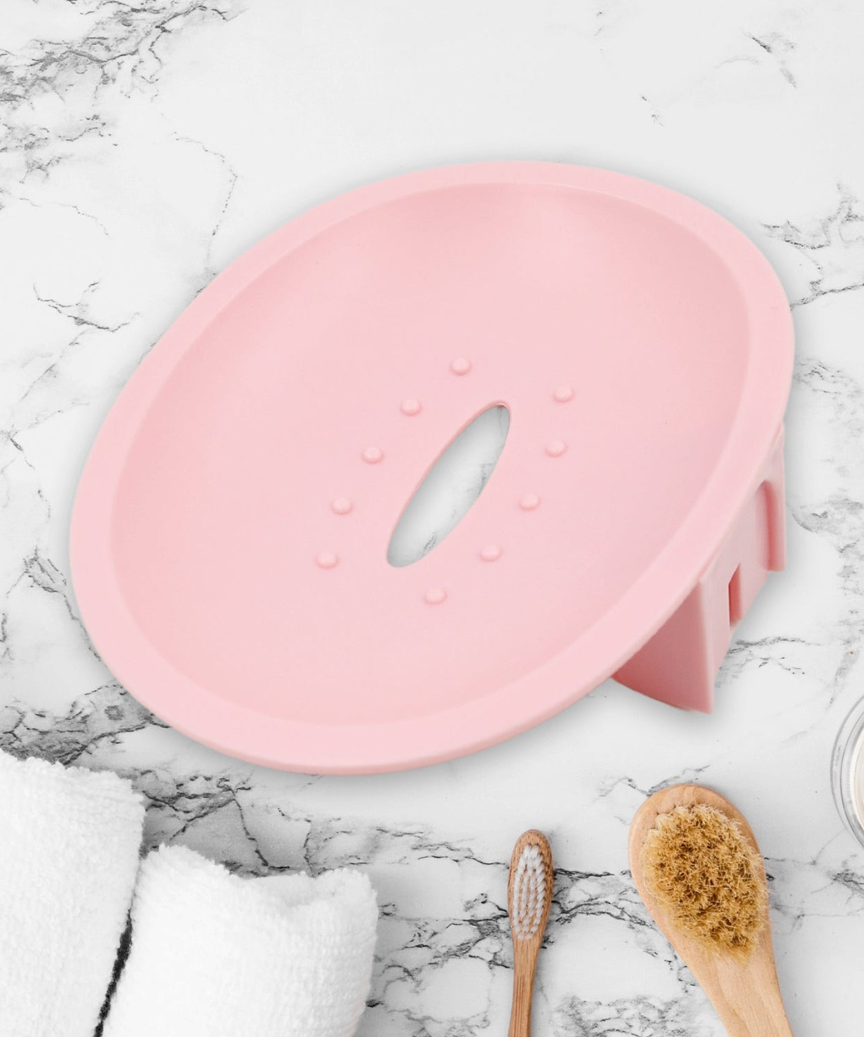 Wall Mounted 1 Layer Soap Holder with Hook Self Adhesive Plastic Soap Holder with Hook for Bathroom Kitchen Sink and Wash Basin ,Sabudani (1 Pc)