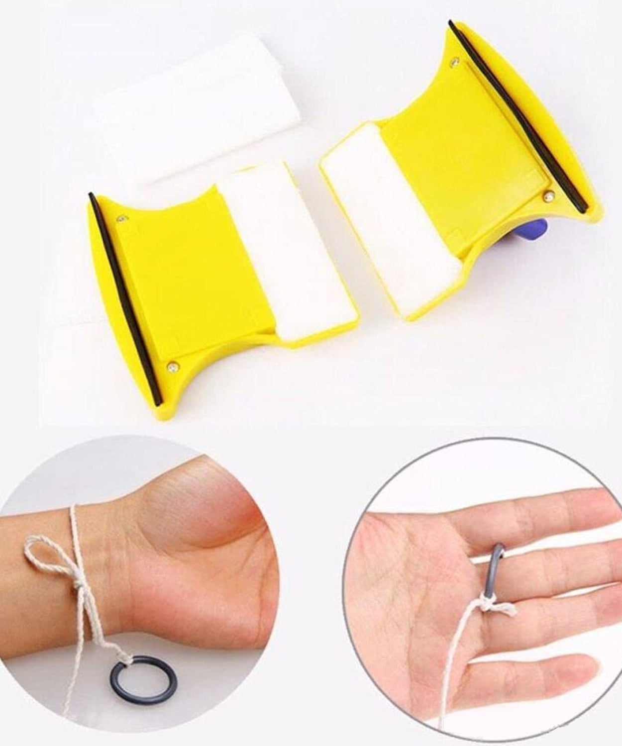 Glass cleaner with extra pads for easy window cleaning