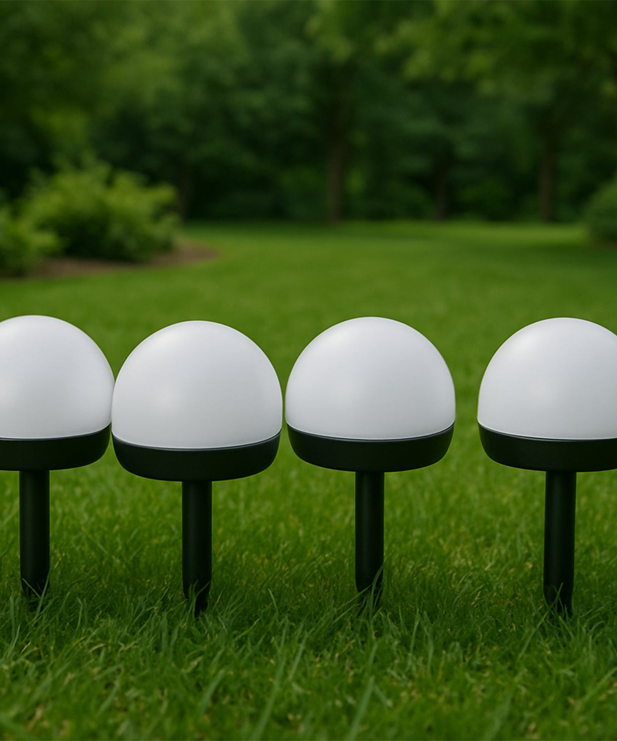 Dome Solar Garden Light Set (4 Pc)