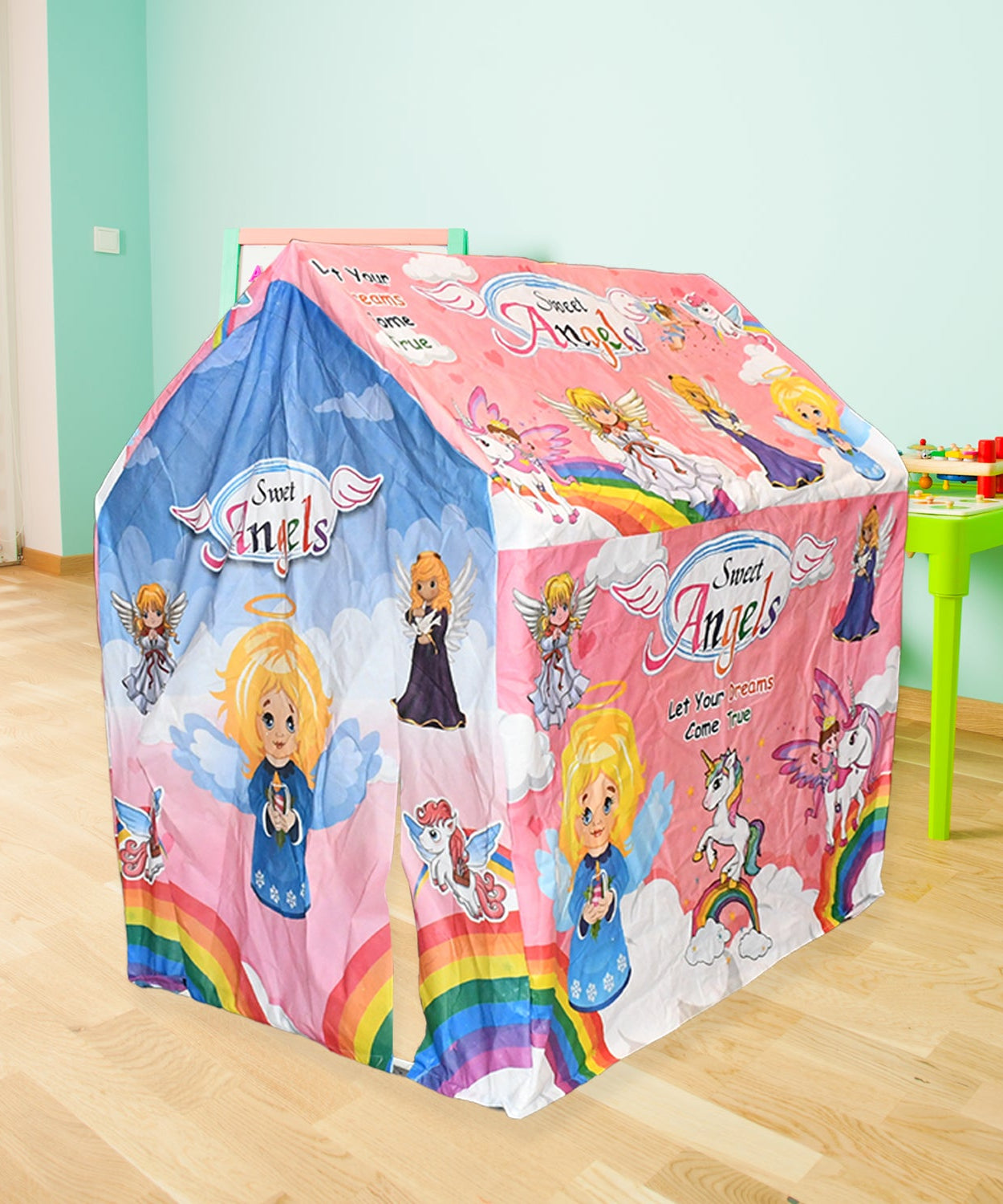 Jumbo Size Go to School Kids Play Tent House (Multicolour)