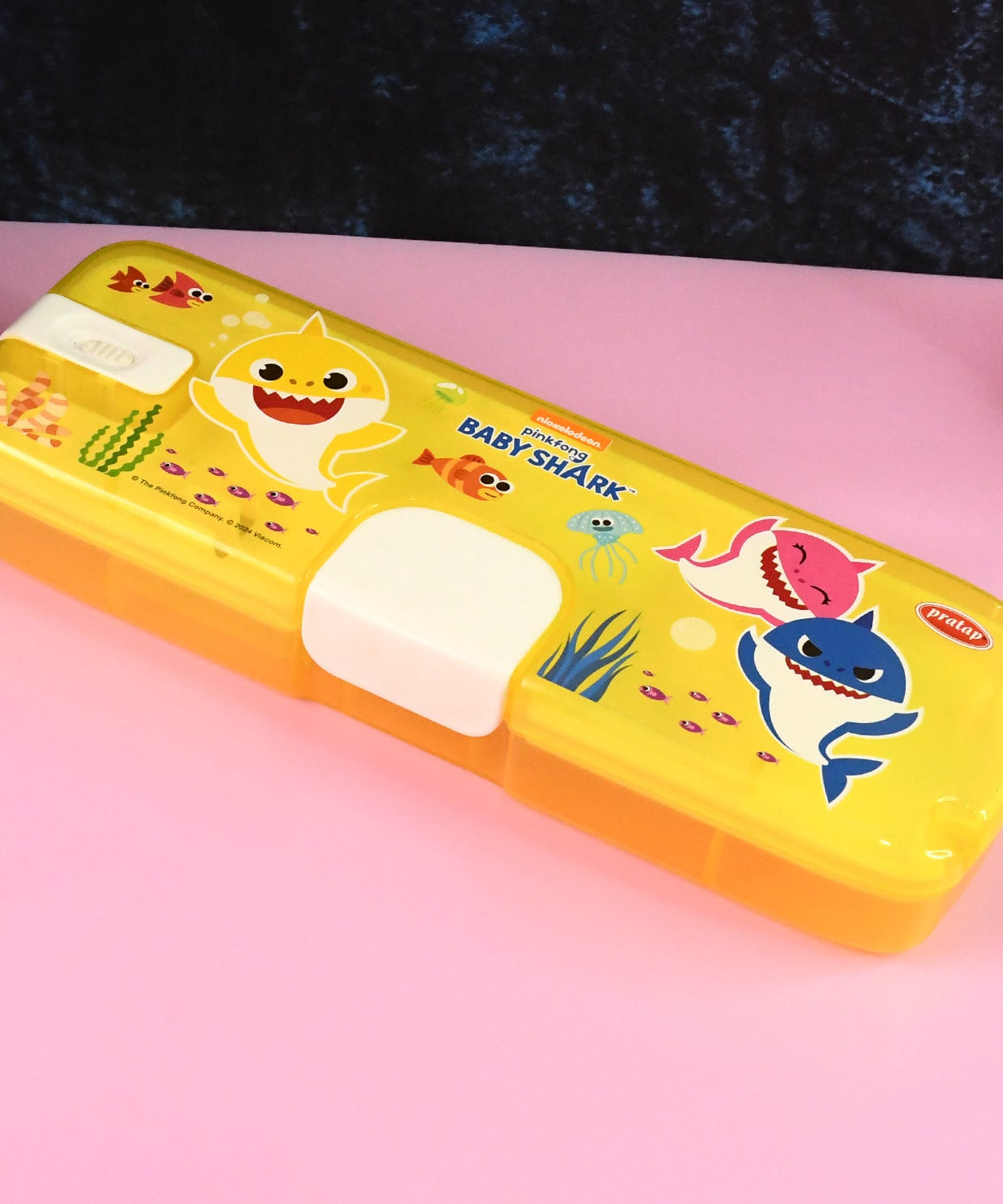 Cartoon Face LED Pencil Case