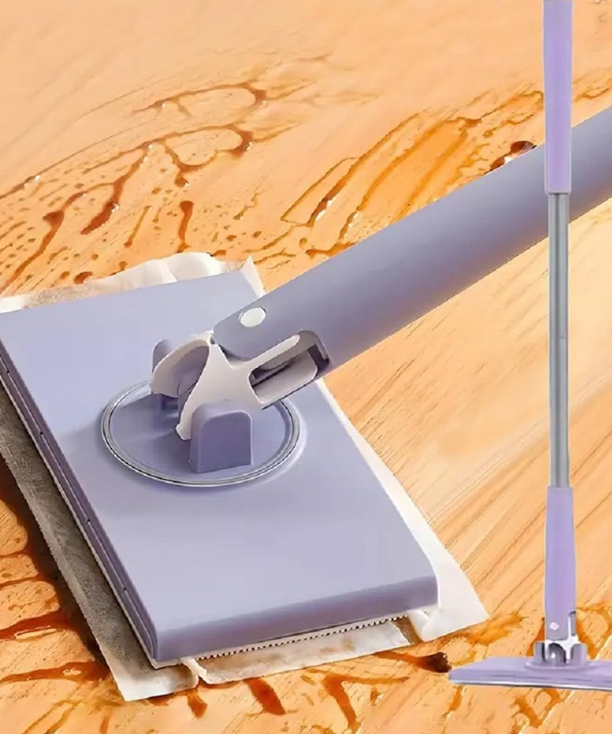 Automatic Cloth Changing Mini Mop with Push Pull Cloth Changing Handle (1 Pc)