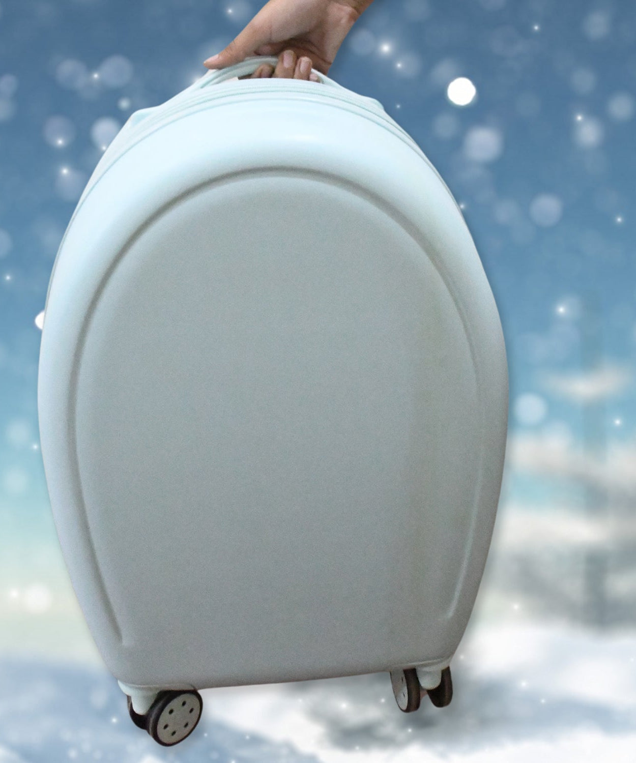 17849 Suitcase For Kids, Girls Green Small Cabin Hard Cover Holiday Carry On Trolley with Extendable Handle, Children's Luggage, Trolley Rolling Luggage for Toddlers Men Woman (Mix Color)