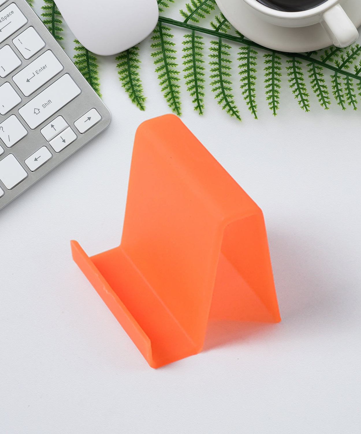 Durable Plastic Mobile Phone Stand with Angled Support (1 Pc / Mix Color)