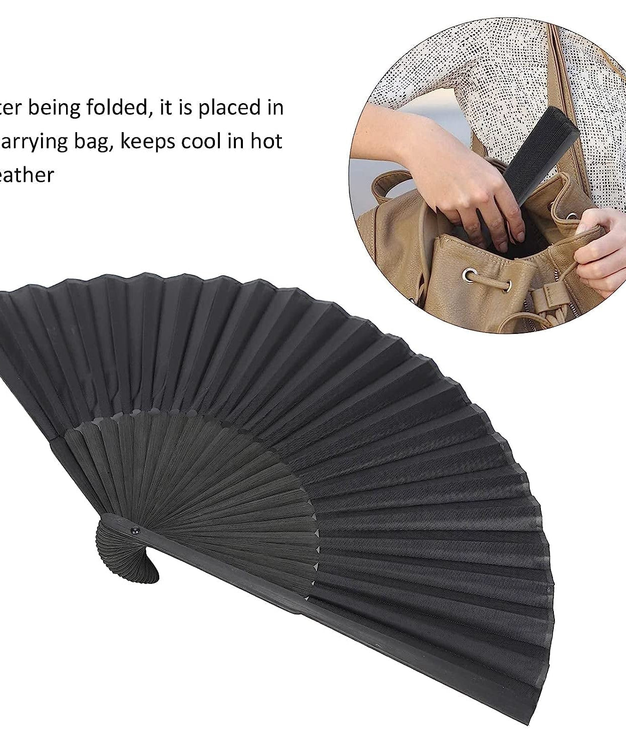 Folding Handheld Pretty Hand Fan Wedding Party Accessory Pocket Sized Fan For Wedding Gift, Party Favors, DIY Decoration, Summer Holidays (1 Pc)