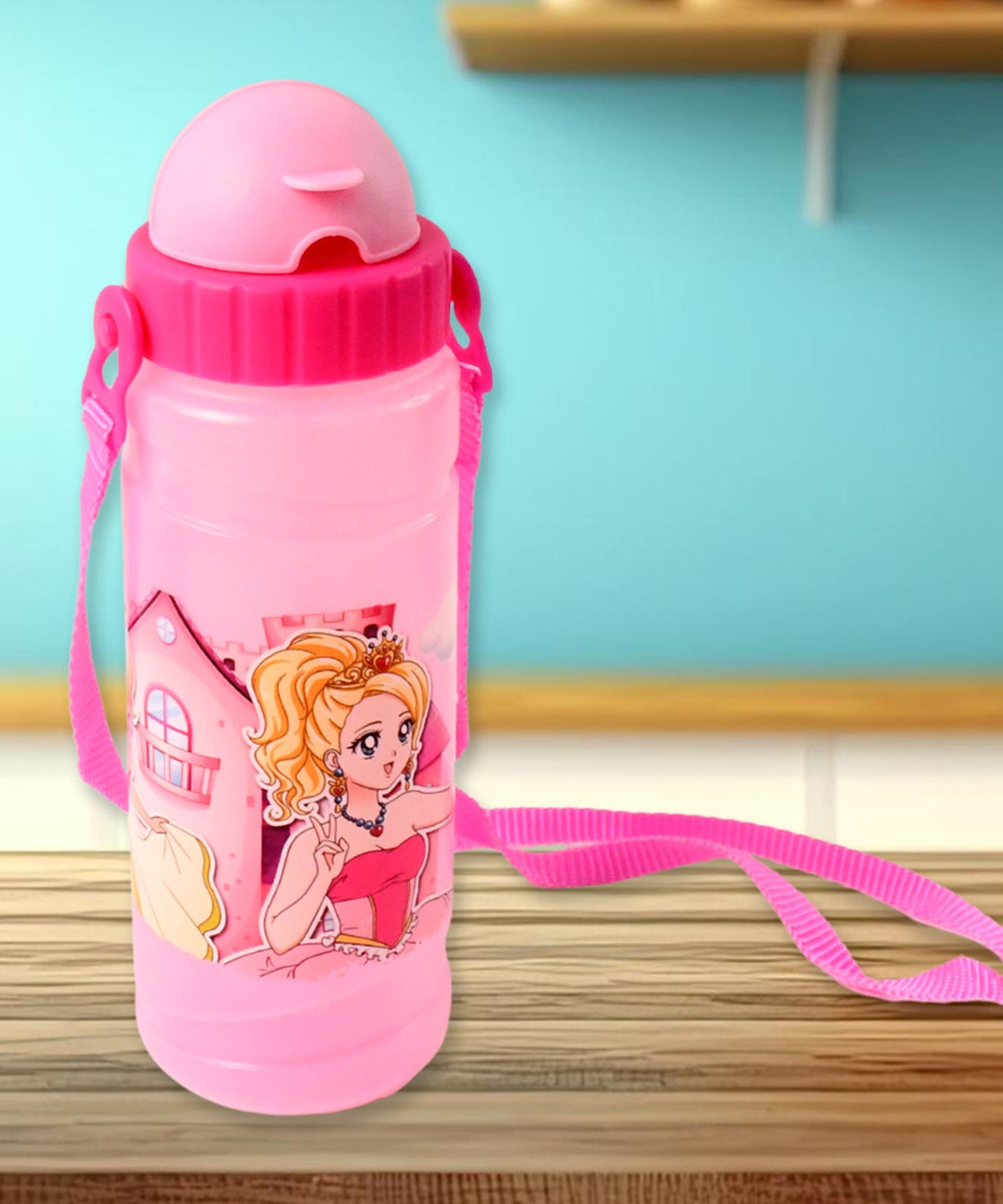 Cartoon Printed Water Bottle 550ML (1 Pc)