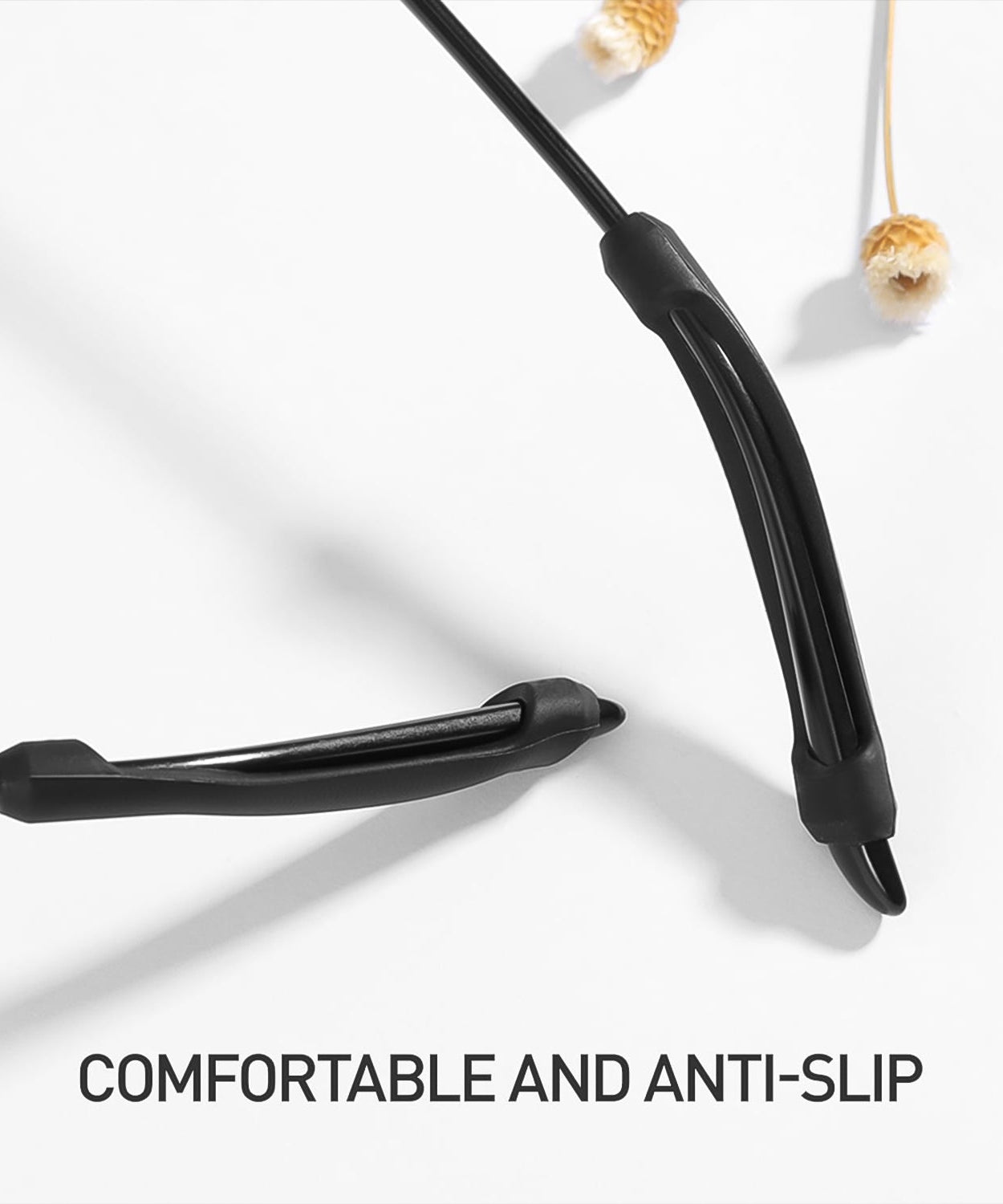 Eyeglass Anti Slip Ear Grip Soft Silicone Glasses Ear Hooks (1 Pair / Color May be Vary)