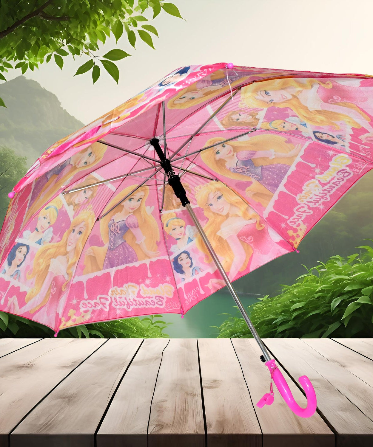 3 Fold Manual Open Umbrella | Windproof, Sunproof & Rainproof with Sturdy Steel Shaft | Easy to Hold & Carry | Umbrella for Women, Men & Kids (1 Pc)