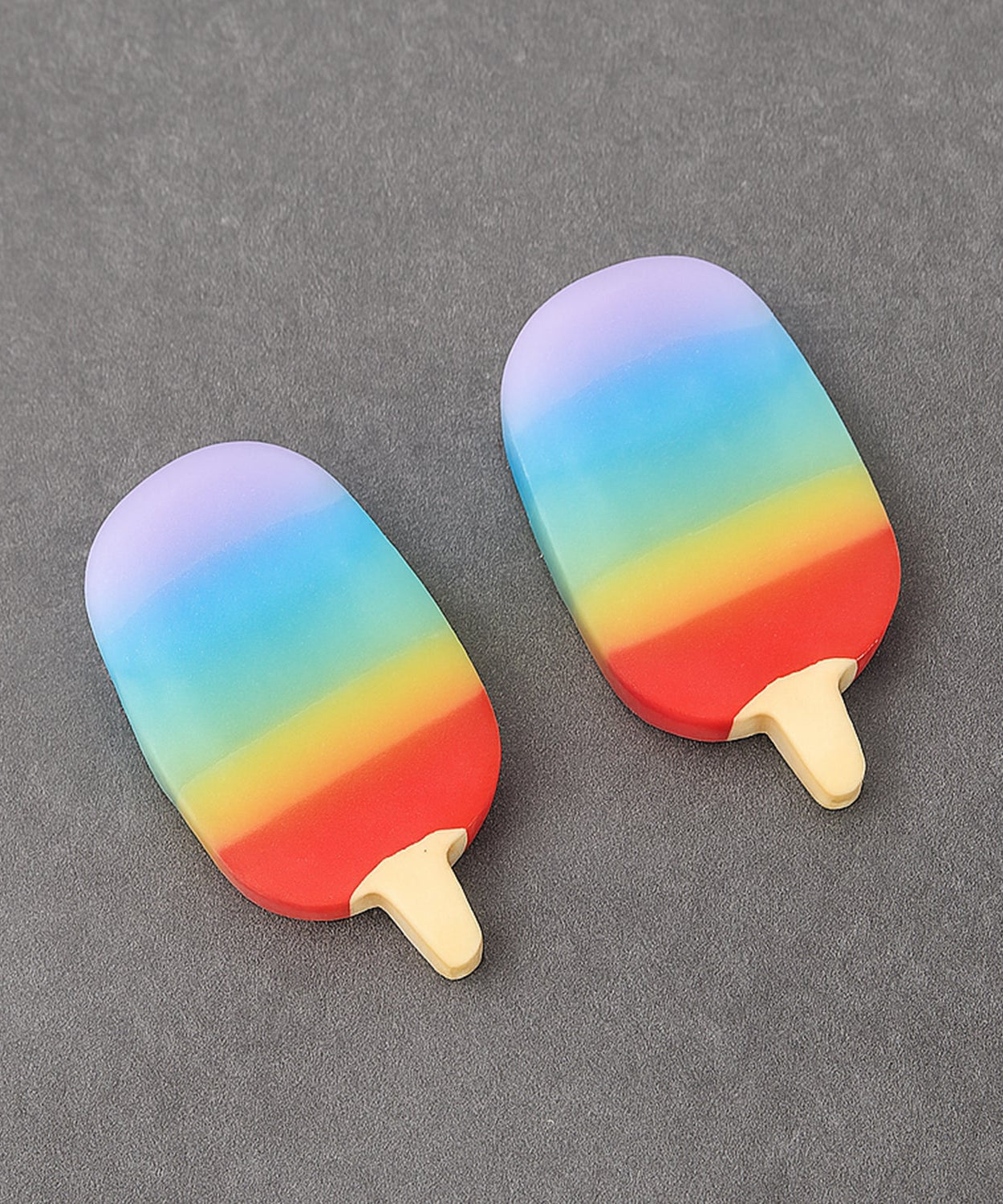 Jelly Popsicle Erasers – Cute & Fancy Mini Erasers for Kids (2 Pc Set, Mix Design)