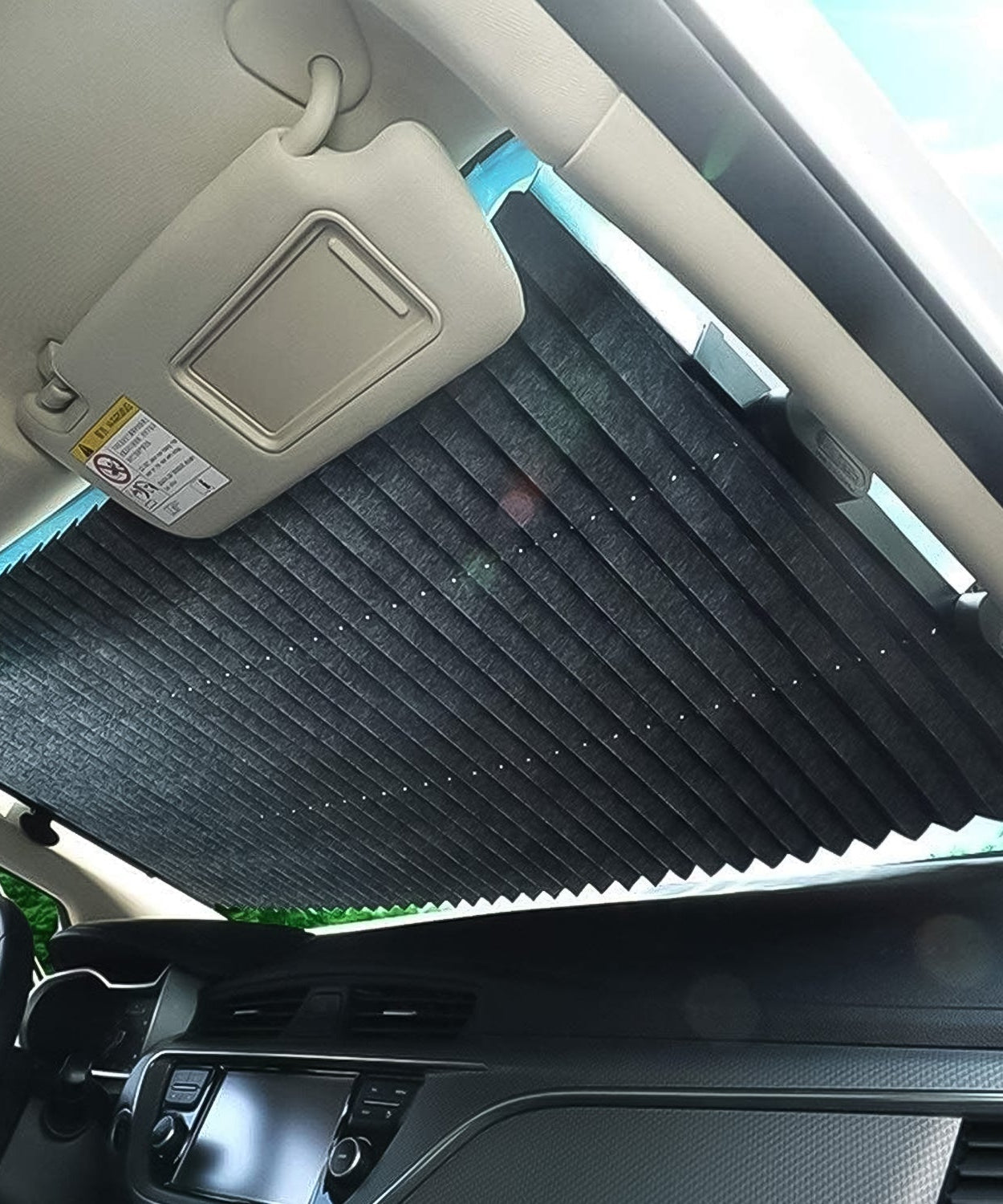 Retractable Long Foldable Windshield Sun Shade for Car (1 Set)