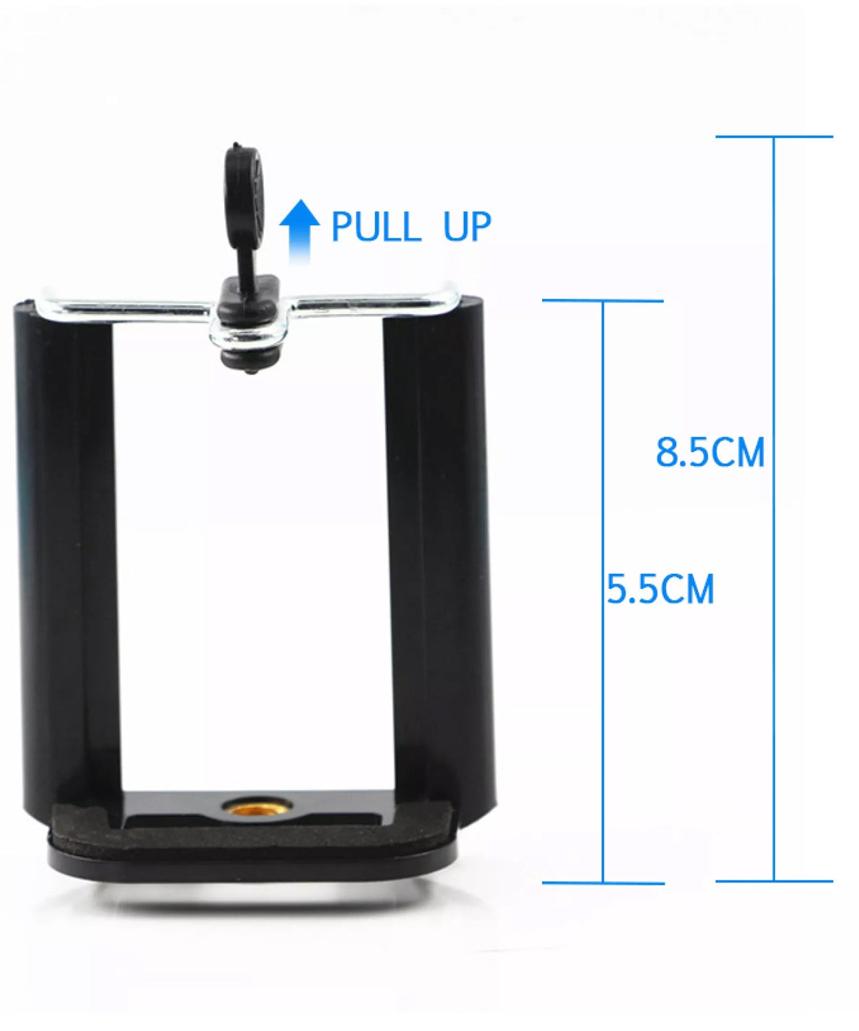 Phone holder for selfie sticks and mobile tripods