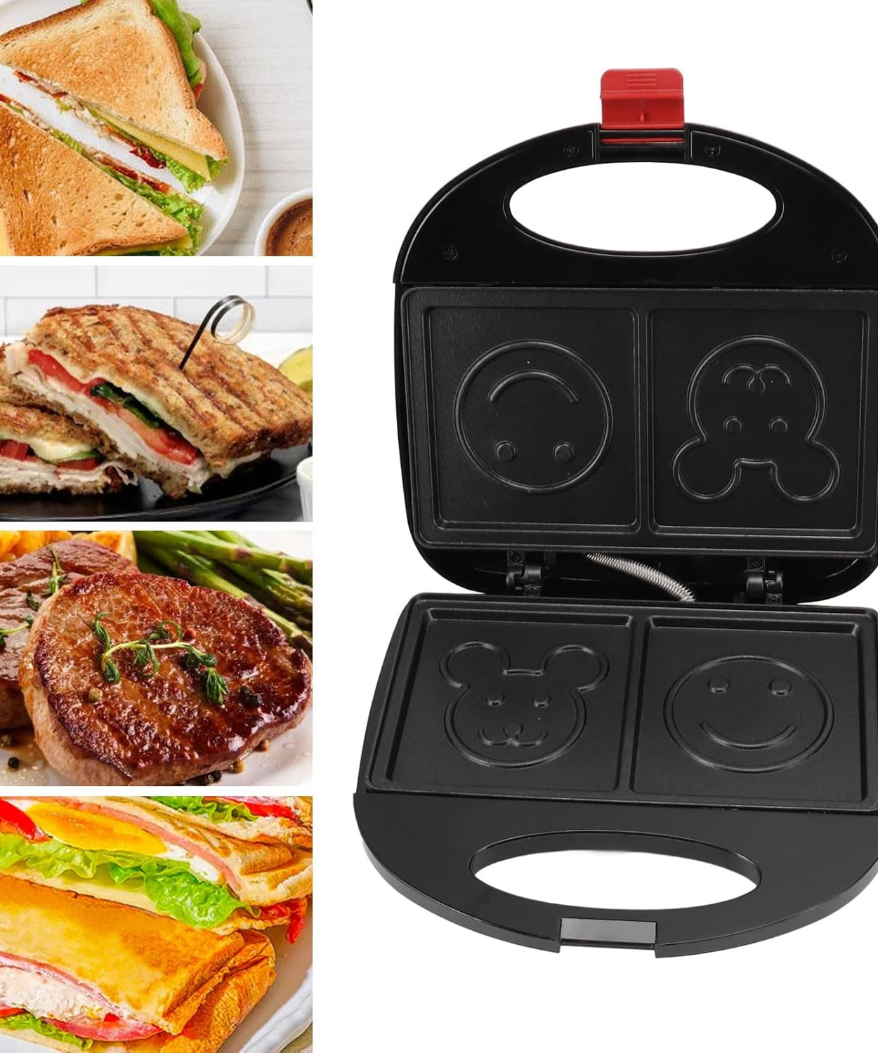 Super Jumbo 4-Slice Sandwich Toaster 750W