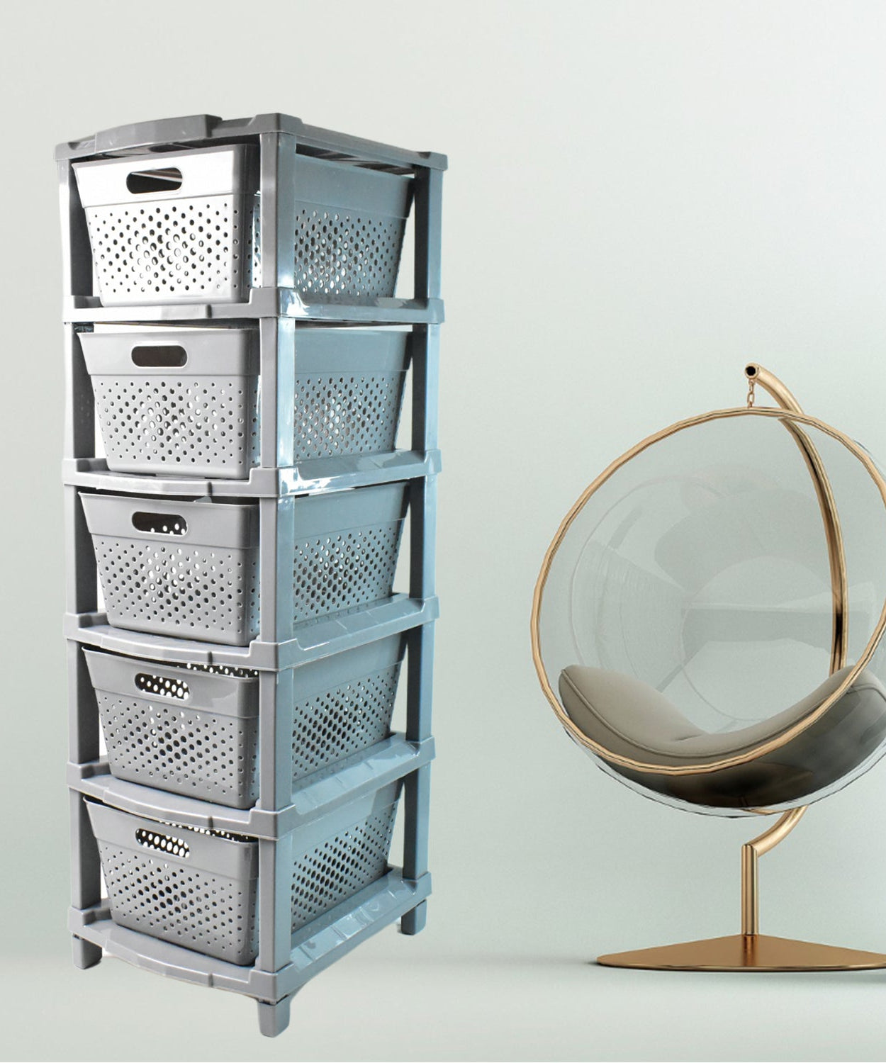 Multi-Purpose Anti-Slip 5 Layer Modular Drawer Storage System