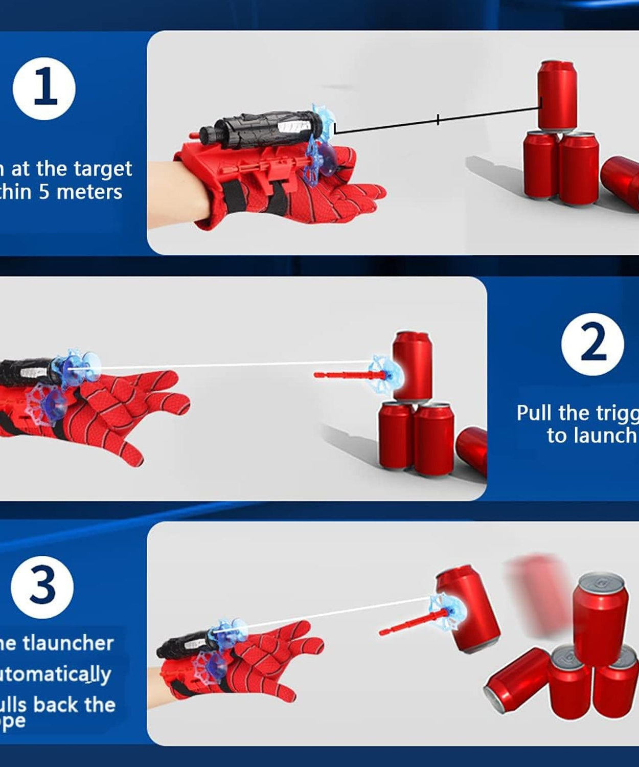 Web Shooter Toy – Superhero Wrist Launcher for Kids Role-Play Fun