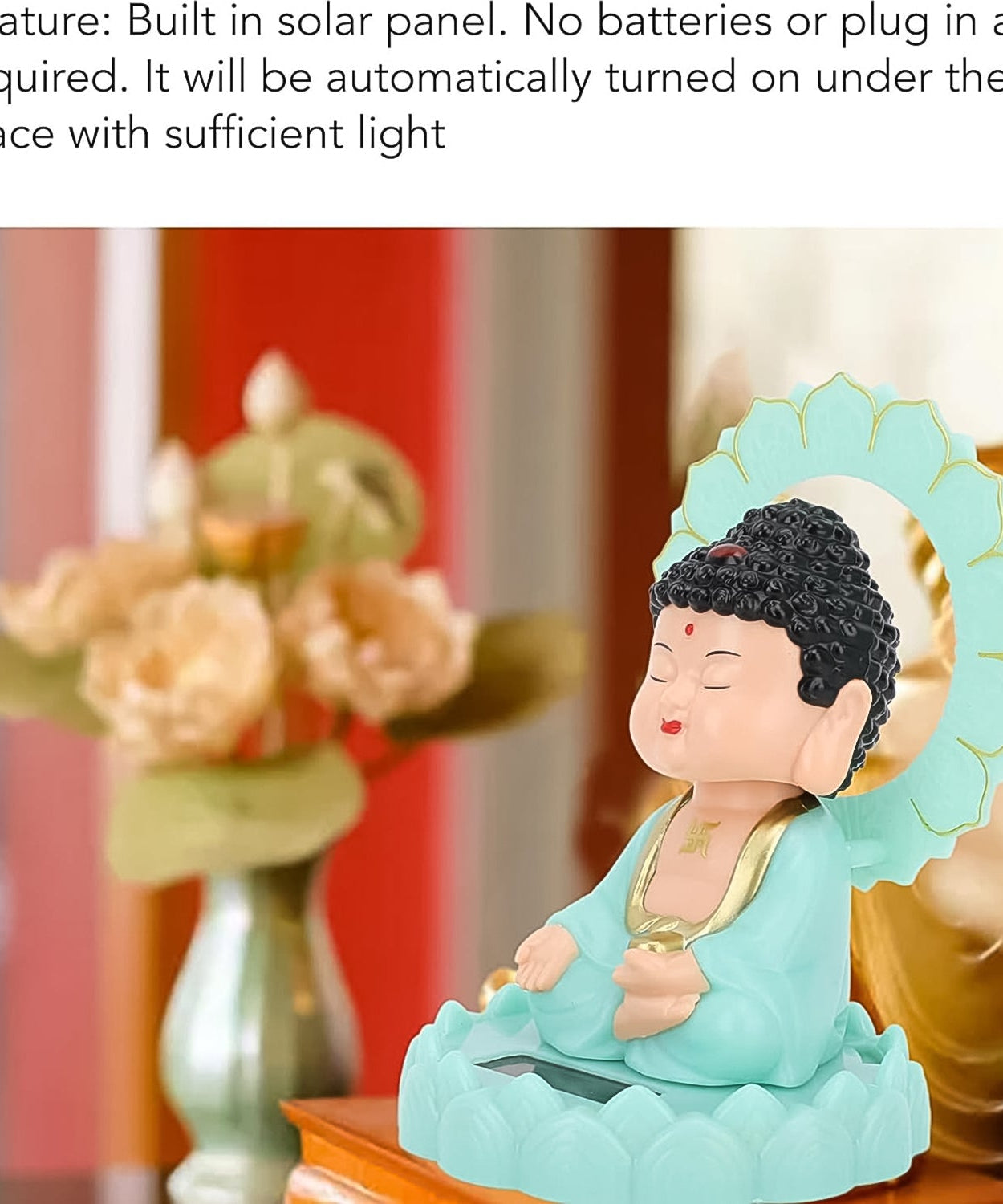 Radiant Smile Solar Buddha