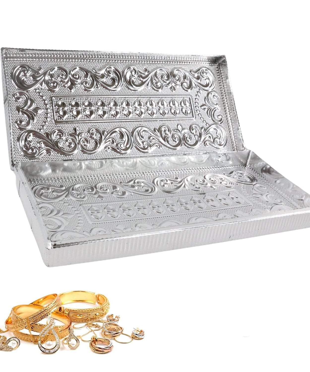 Multipurpose Rectangular Shaped Decorative Designer Gifting Cash Box  (1 Pc / 20×9 Cm)