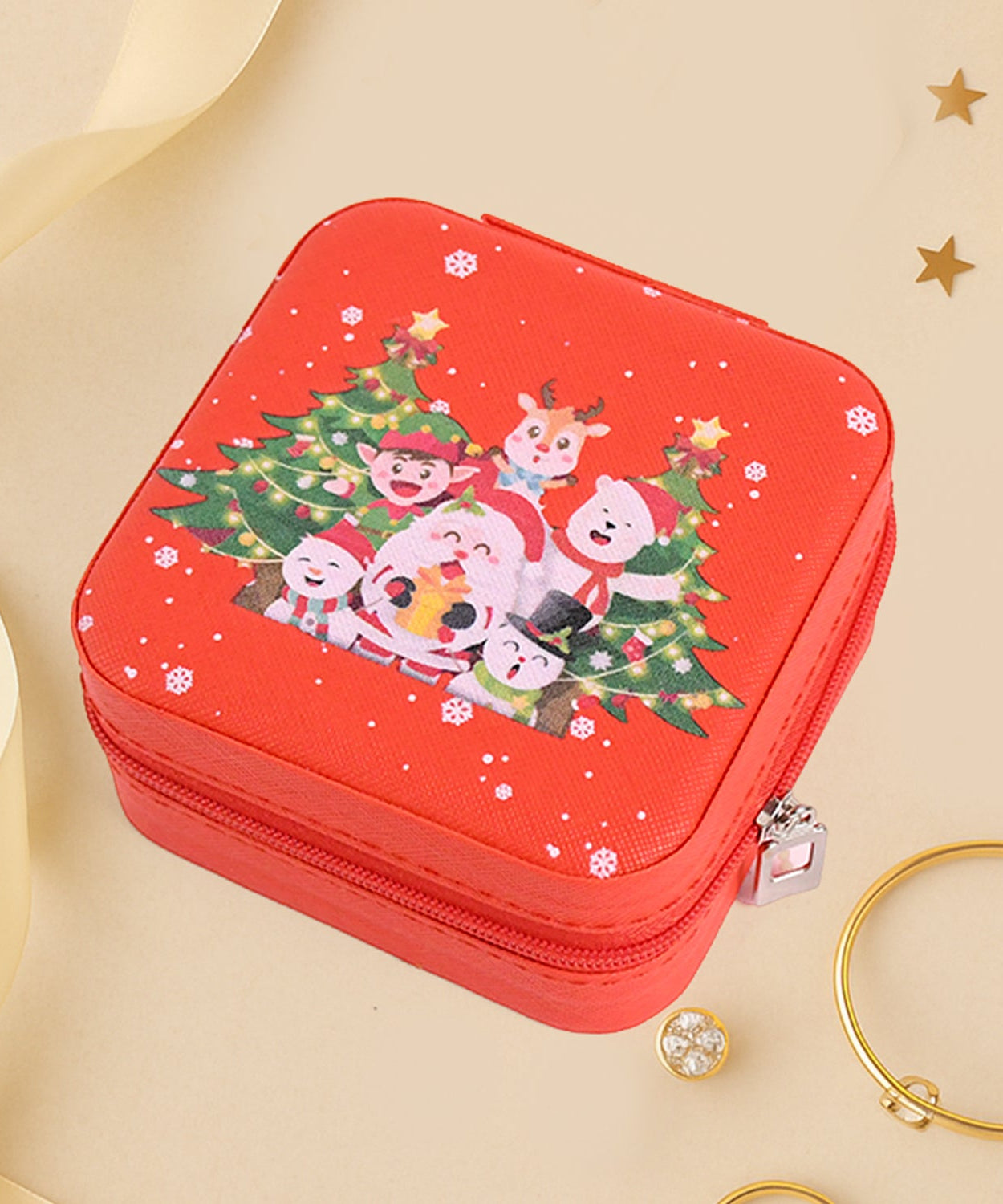 Portable Jewelry Storage Organizer Box (1 Pc)