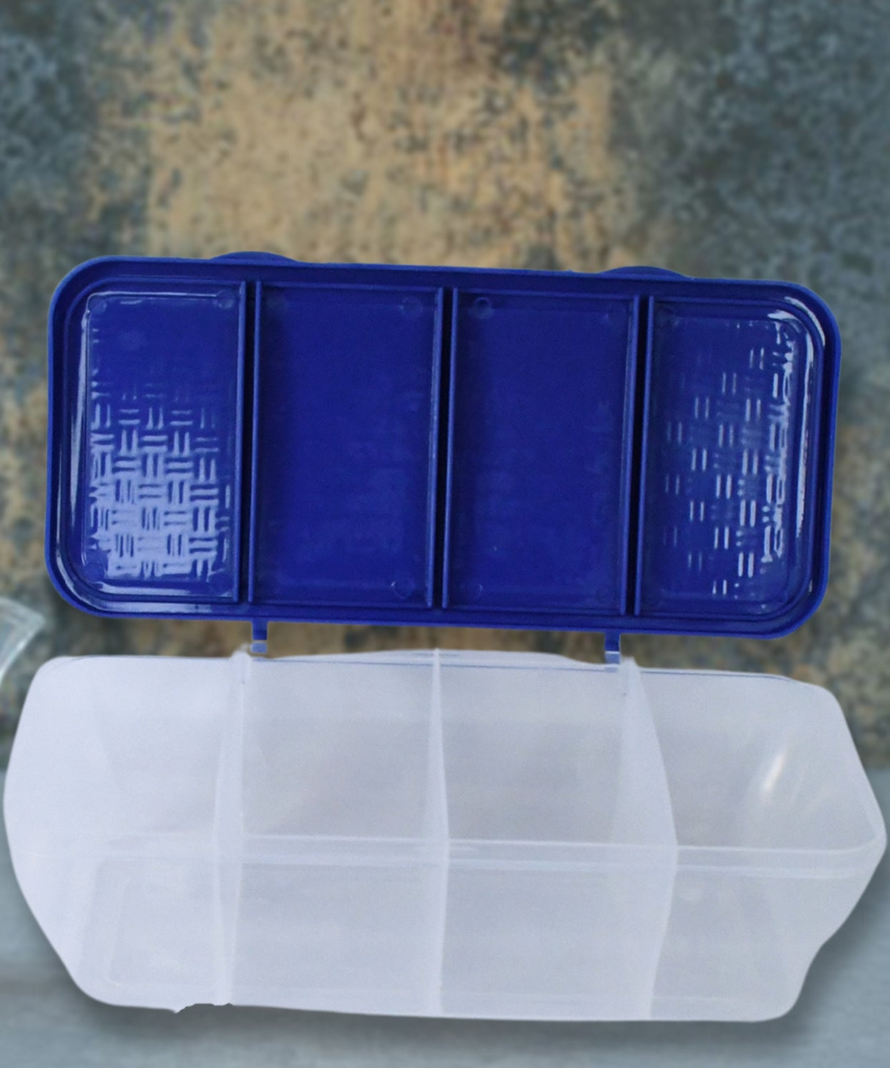 Kitchen Multipurpose Air-tight 4 Sections Storage Containers / Masala Box (1 Set)