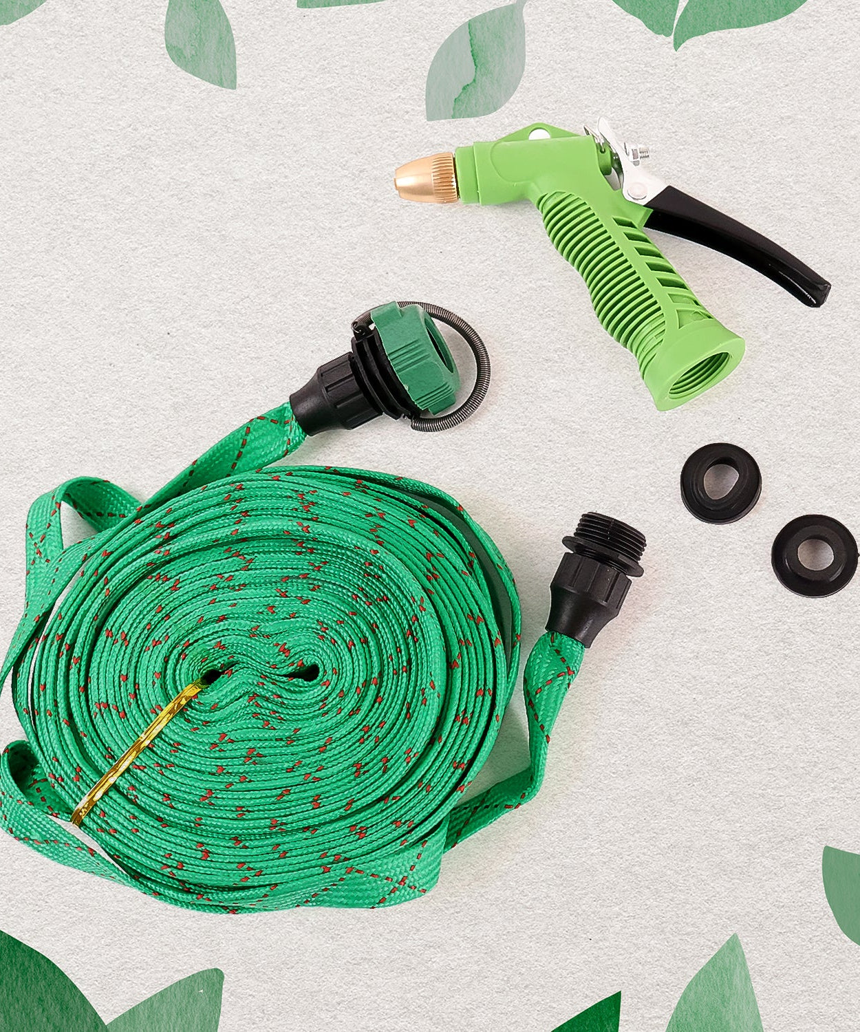 10M Lightweight Garden Pipe with Nozzle Connector