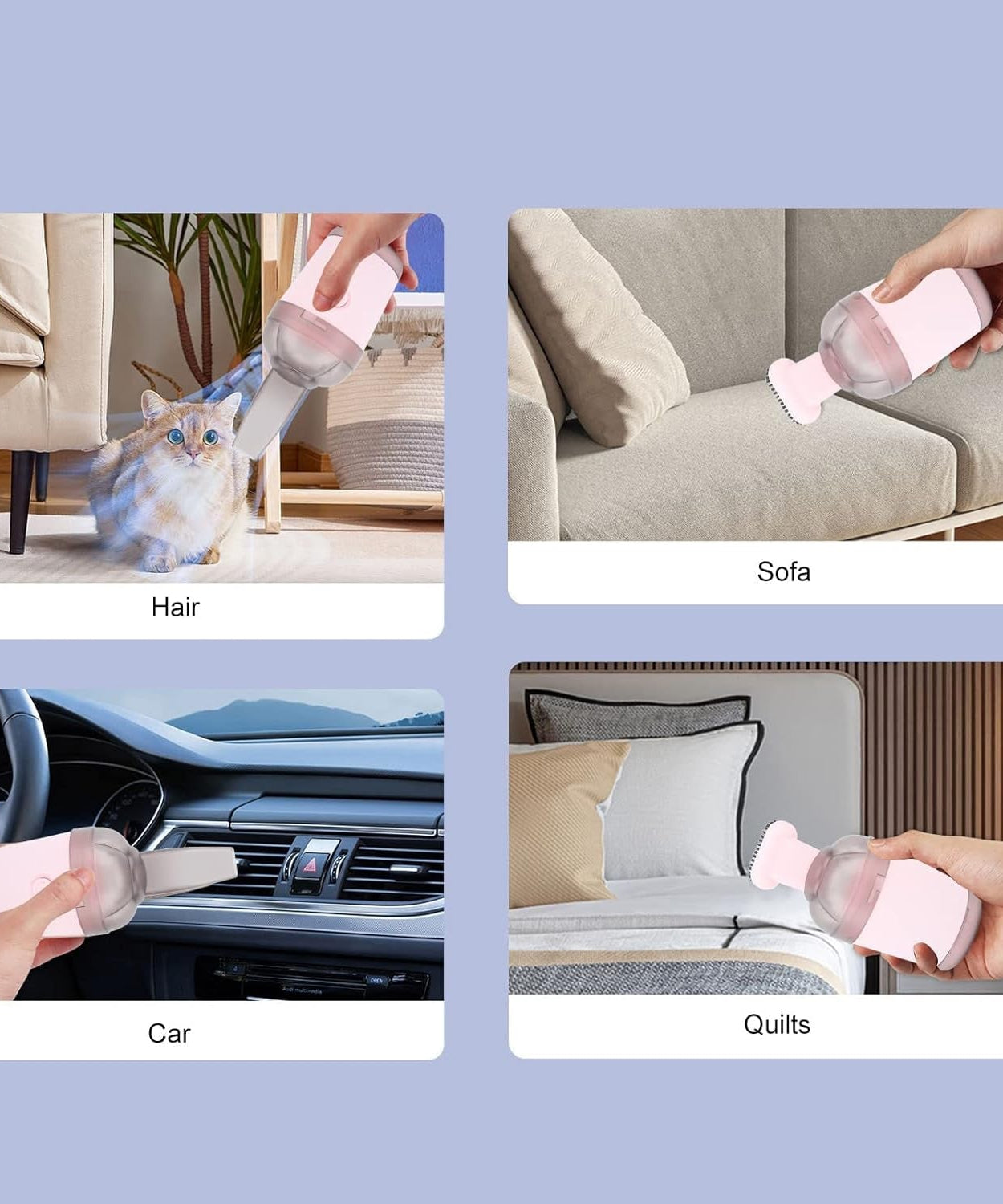 Handheld Vacuum Cleaner, Cordless Desktop Vacuum Cleaner One Button Switch for Office (1 pc)