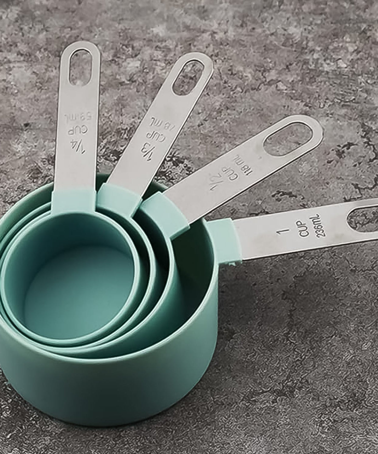 Measuring Cup Set with Stainless Steel Handles 4-Piece