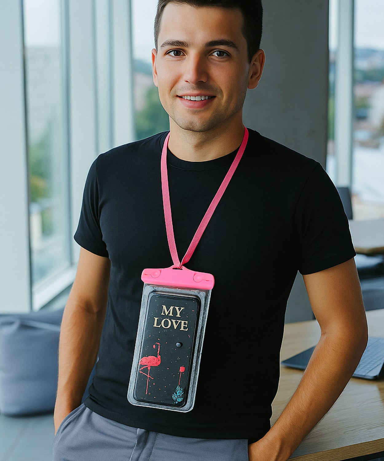 Mobile Cover Pouch Transparent Waterproof Sealed Plastic Smartphone Protective Pouch Cover/Bag for All Mobile Phones