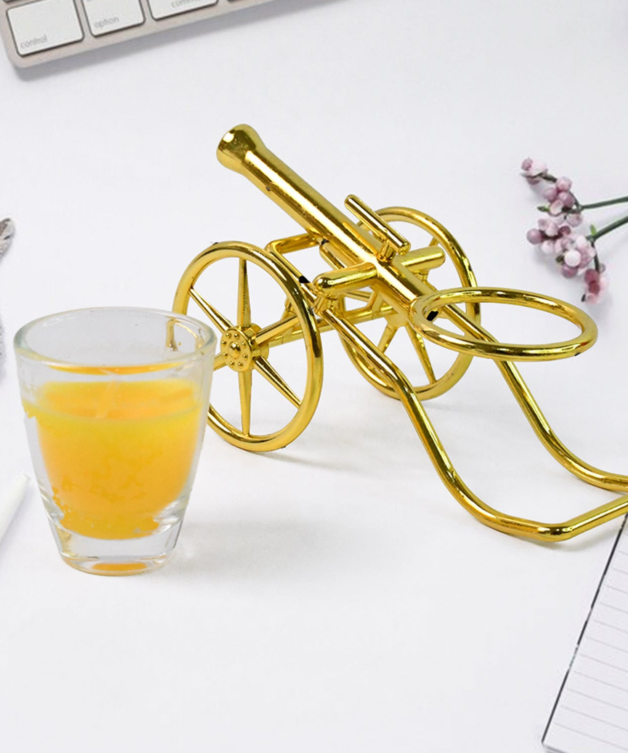 Top Cannon Tealight Holder / Candle Holder, Diwali (1 Pc)