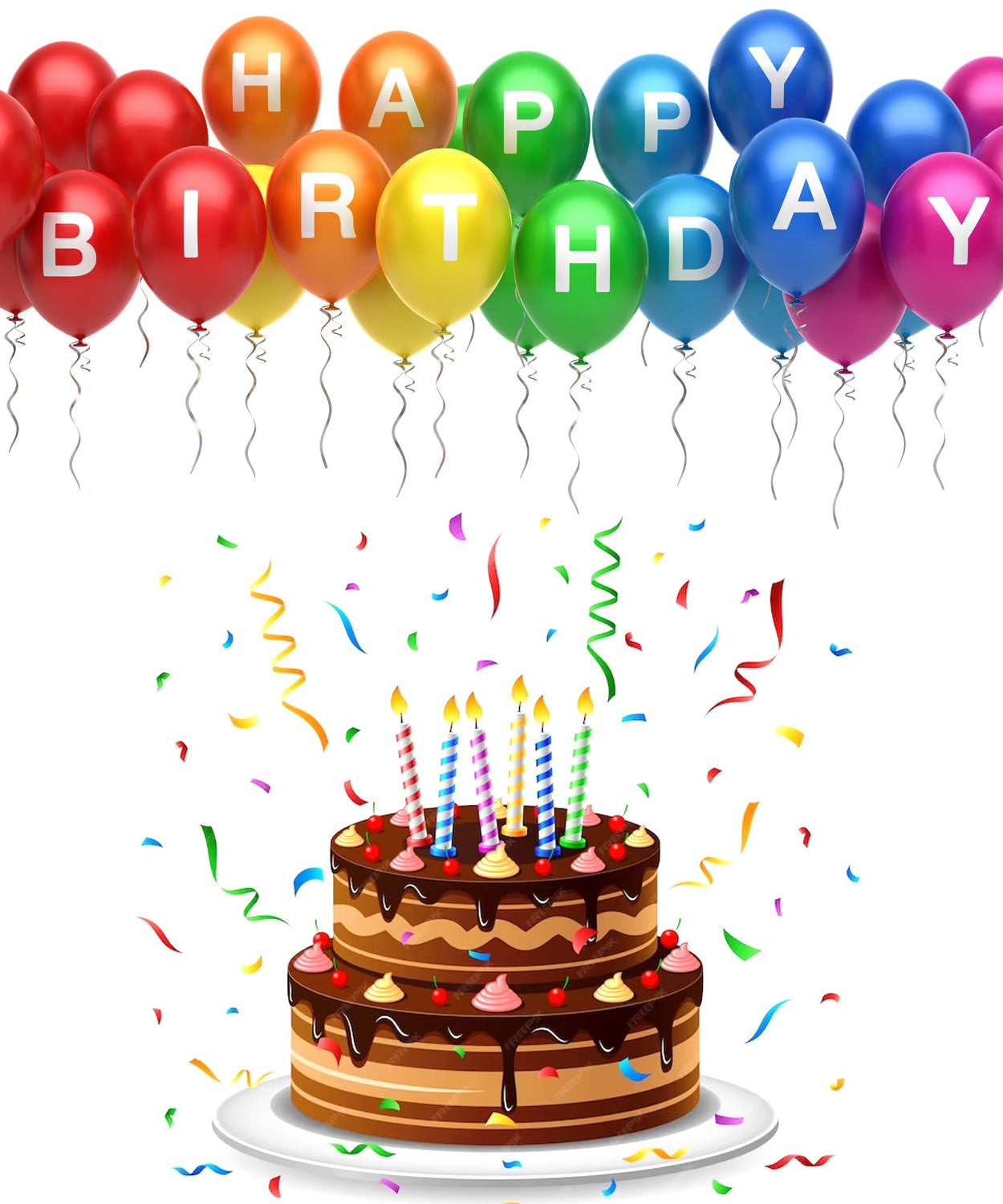 Heart shaped balloons Kinds of Rainbow Party Latex Balloons for Birthday / Anniversary / Valentine's / Wedding / Engagement Party Decoration Multicolor (4 Pcs Set)