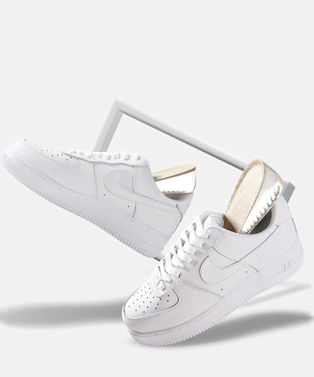 1 Pairs Silicone Heel Pads, Shoes Insole (12×7×2 Cm)