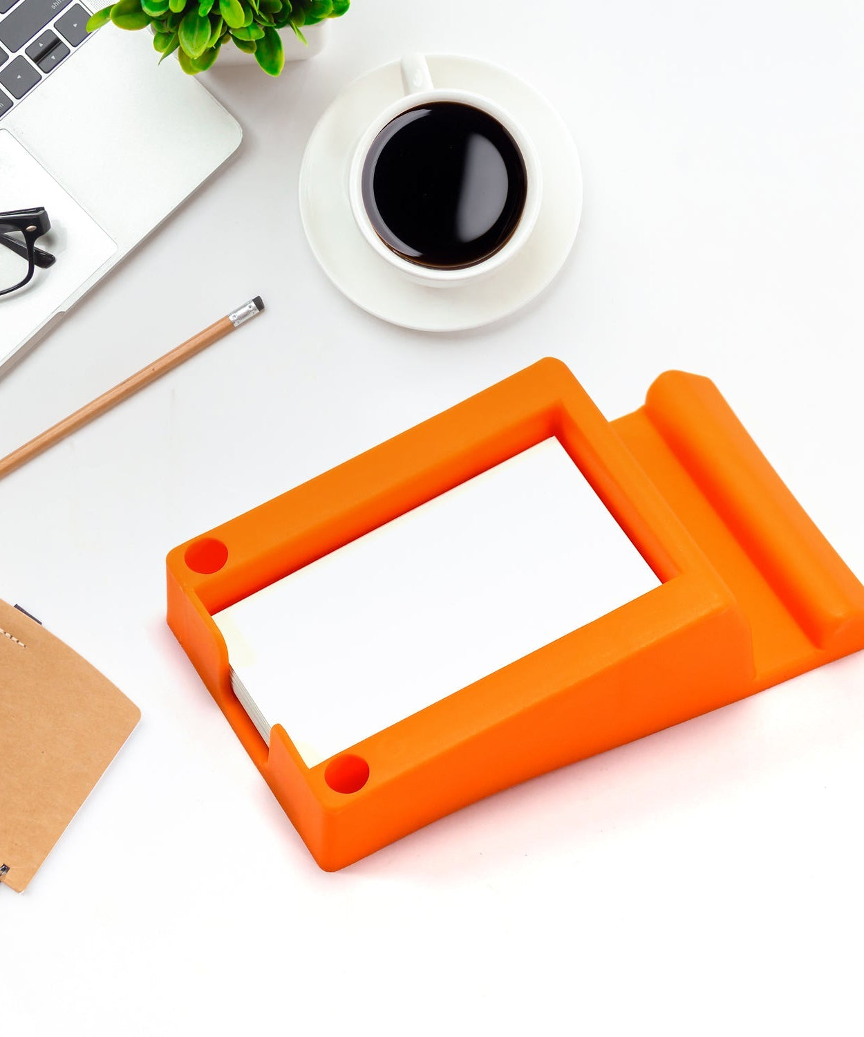 Plastic card and phone holder