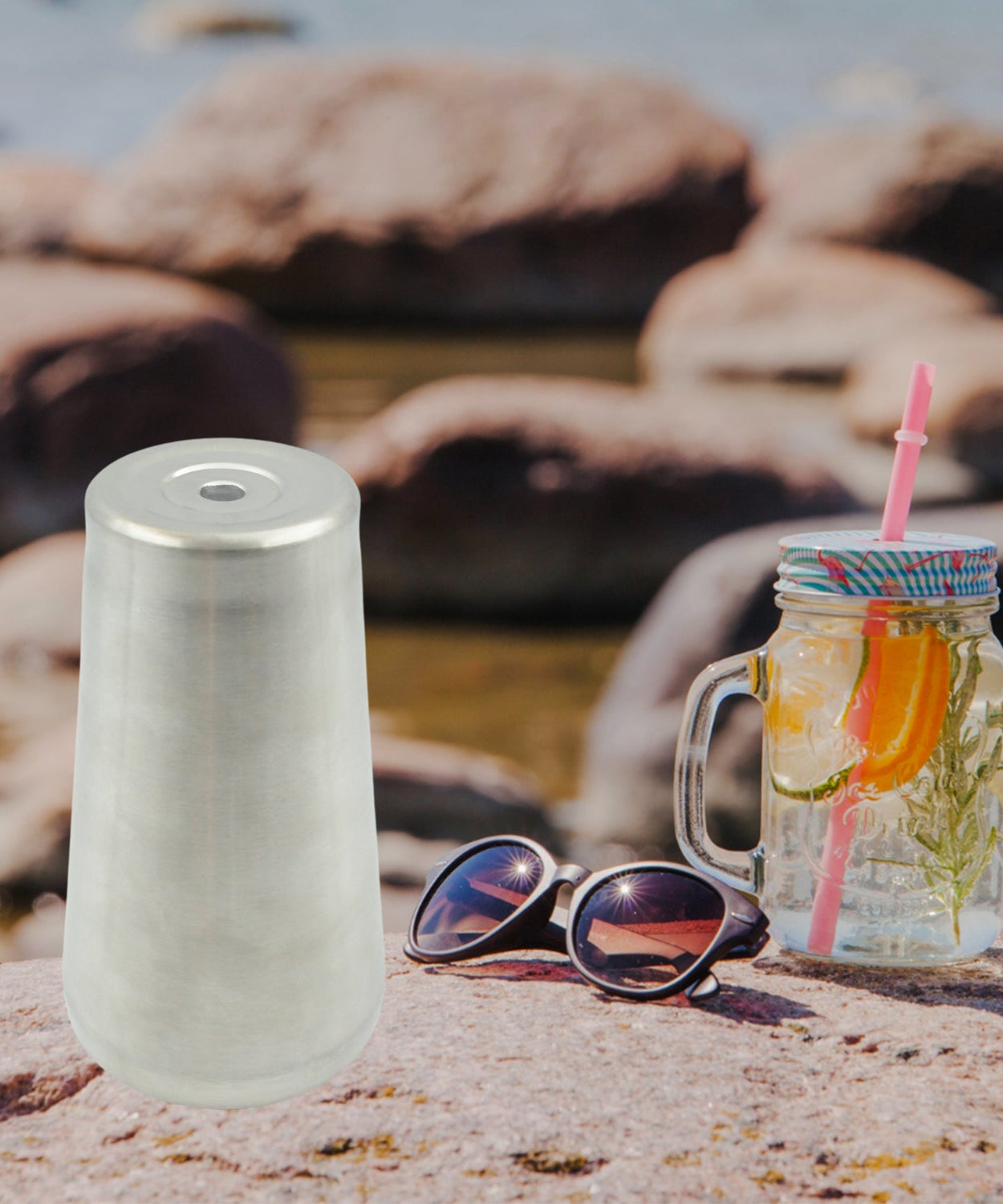 Stainless Steel Vacuum Insulated Travel Mug – Unbreakable Reusable Drinking Glass for Home & Office (1 Pc)