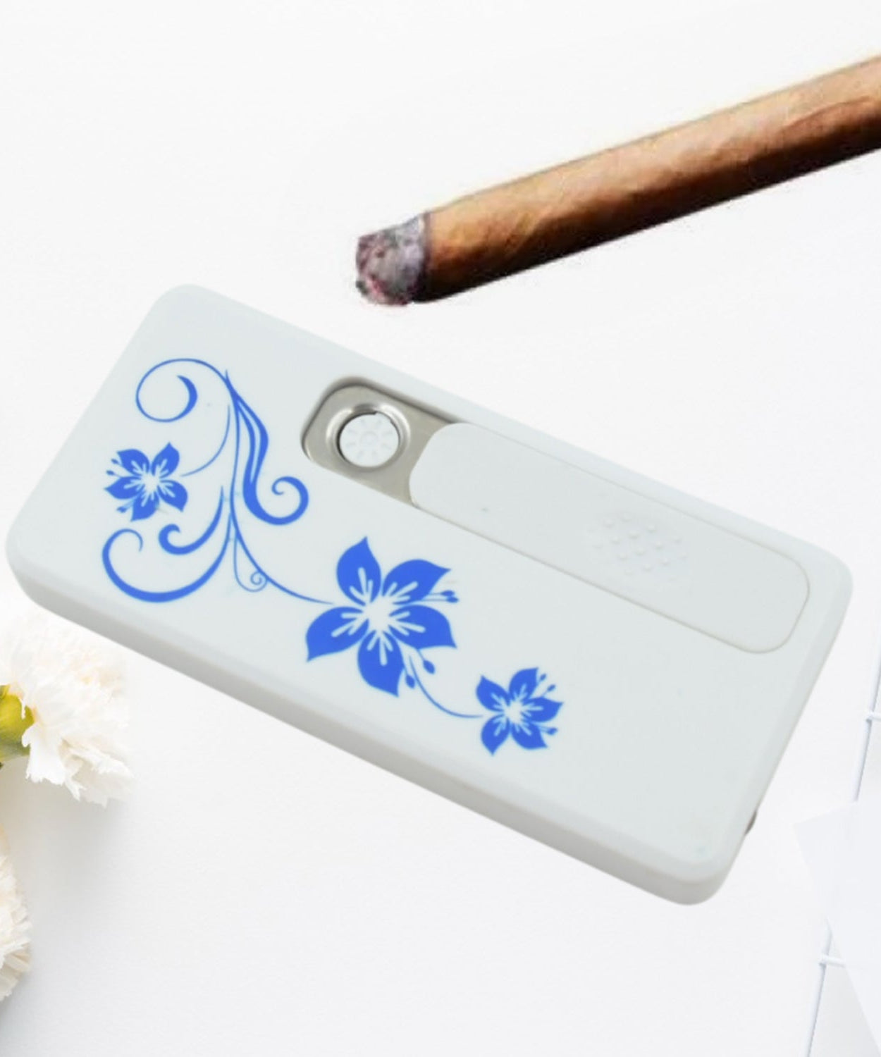 Stylish Electric USB Lighter for Men & Women, Regular Cigarettes Portable USB Rechargeable Flameless, Coil Slim Cigarette Lighter with Charging Cable, Windproof E lighter, Lighter for Smoking (1 Pc )