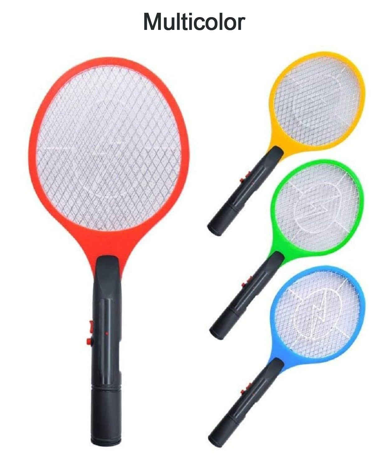 Rechargeable Mosquito Killer Racket – Handheld Electric Fly Swatter with Cable (Quality Assured, with cable)