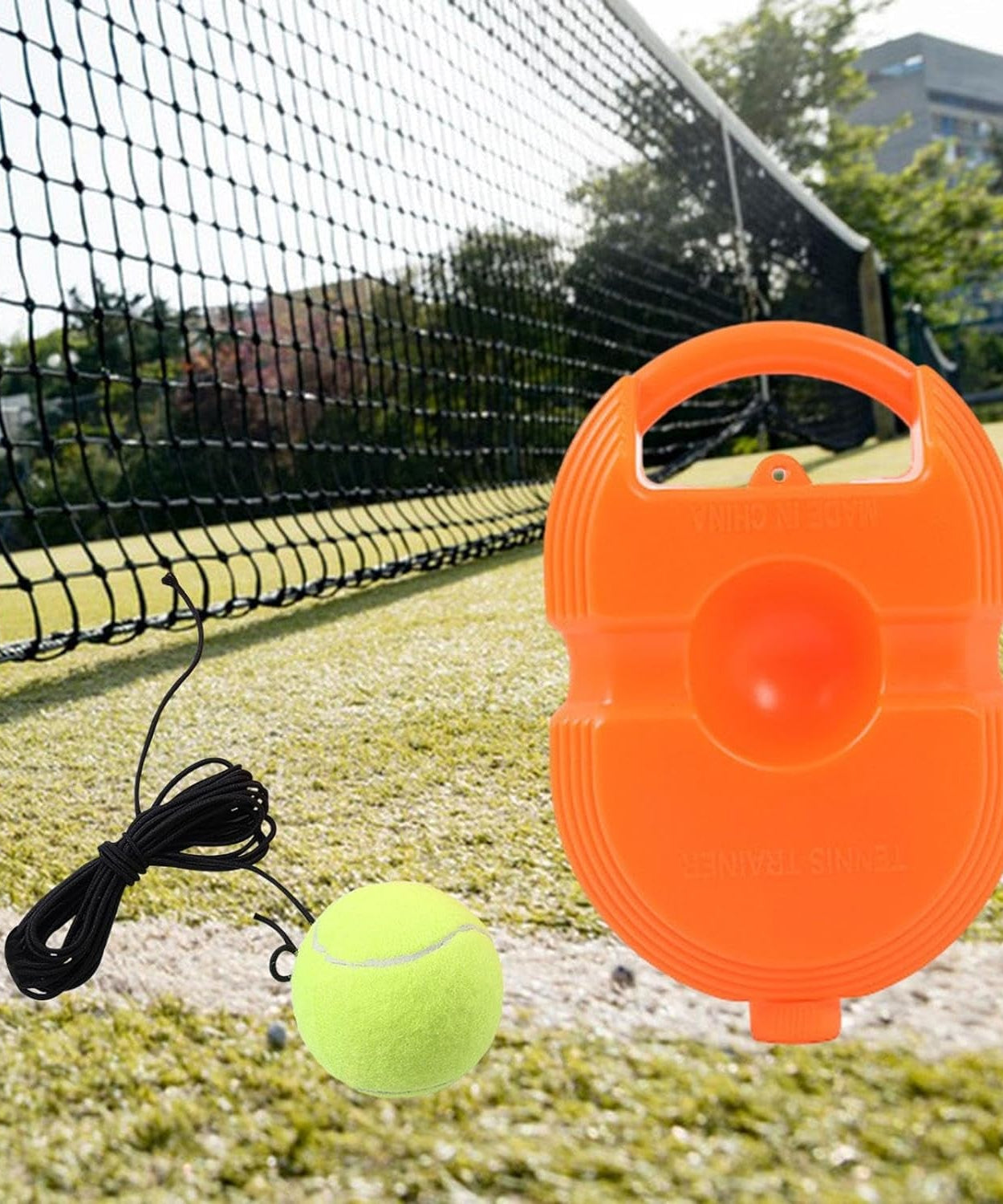 Tennis Trainer Rebound Ball with String, Convenient Tennis Training Gear, Tennis Practice Device Base for Kids Adults