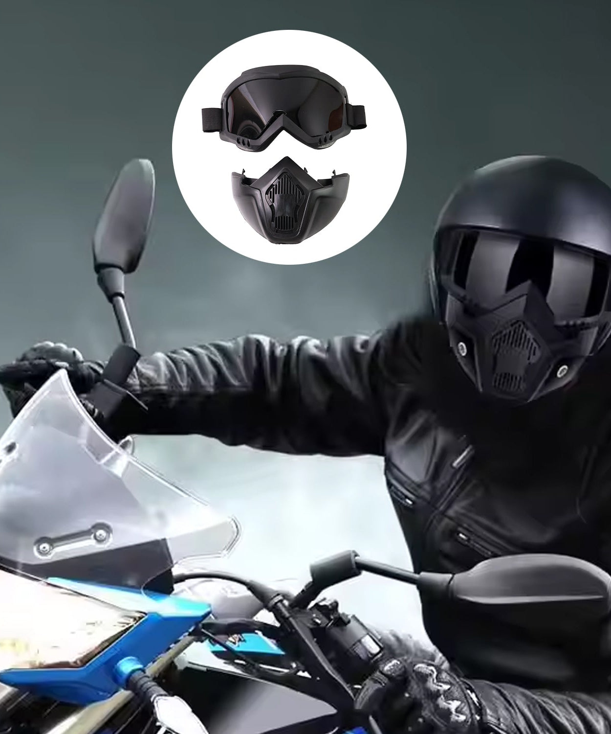 Motorcycle Goggles Off-Road Helmet Goggles Windproof Glasses Goggles Mask (1 Pc)