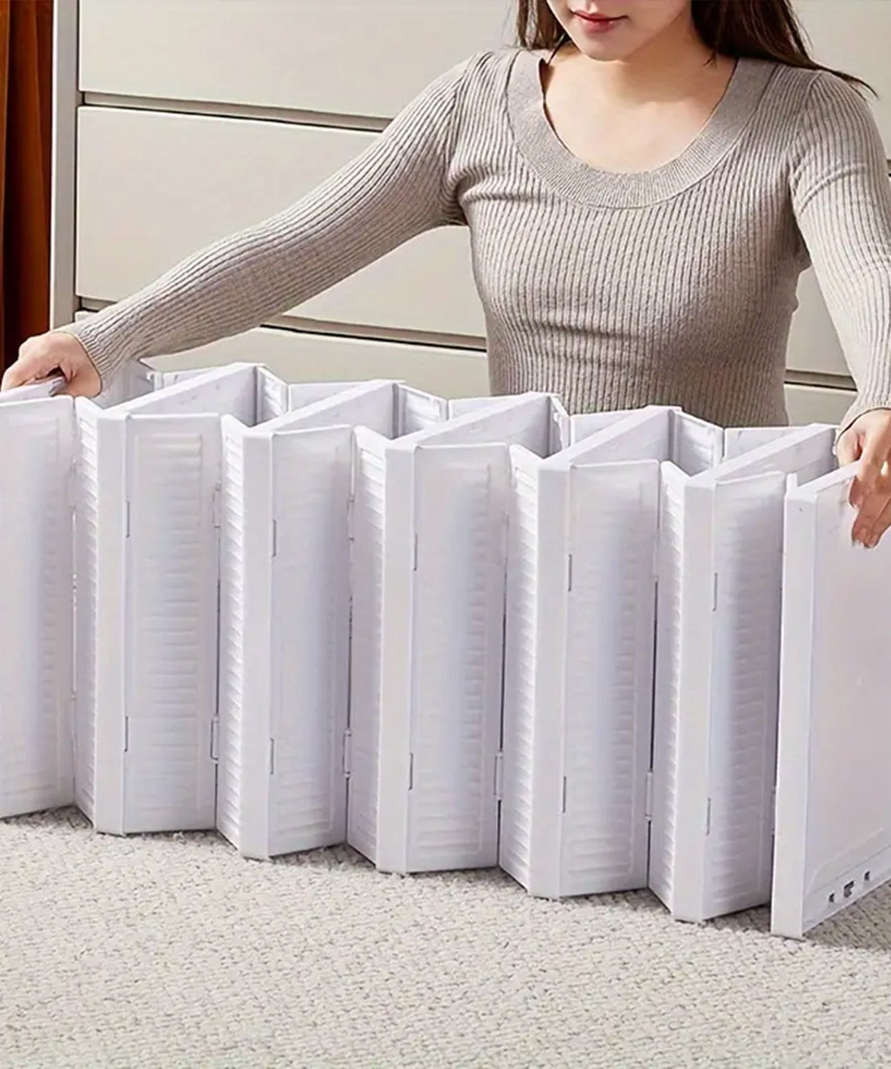 5-Layer Stackable Utility Cart – Foldable Storage Organizer for Clothes & Home (1 Pc)