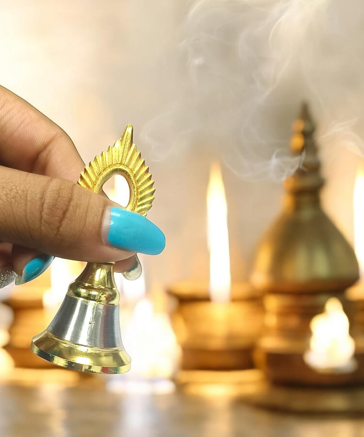 Pure Brass and Steel Temple Prayer Bell