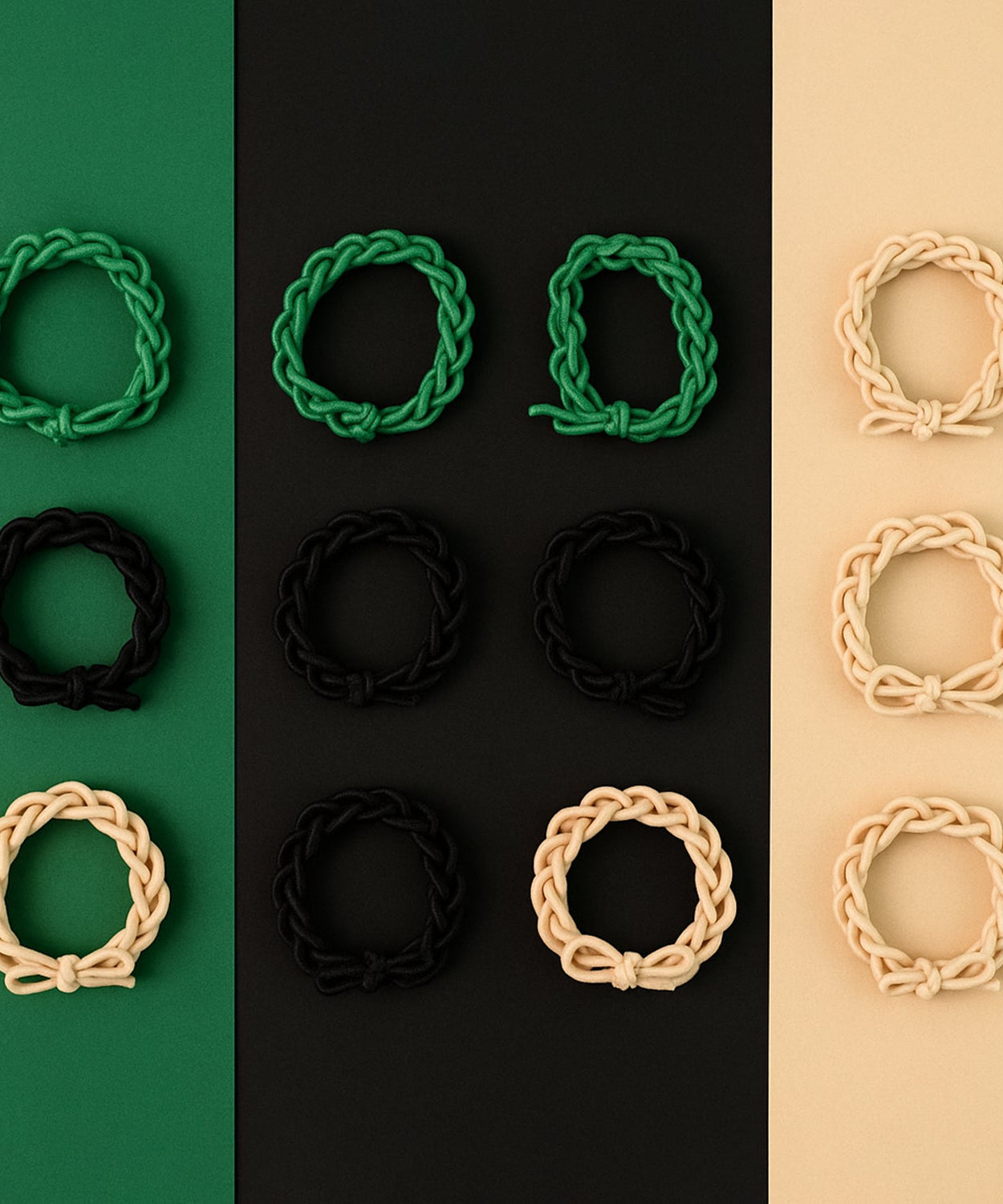 Braided Hair Tie Set