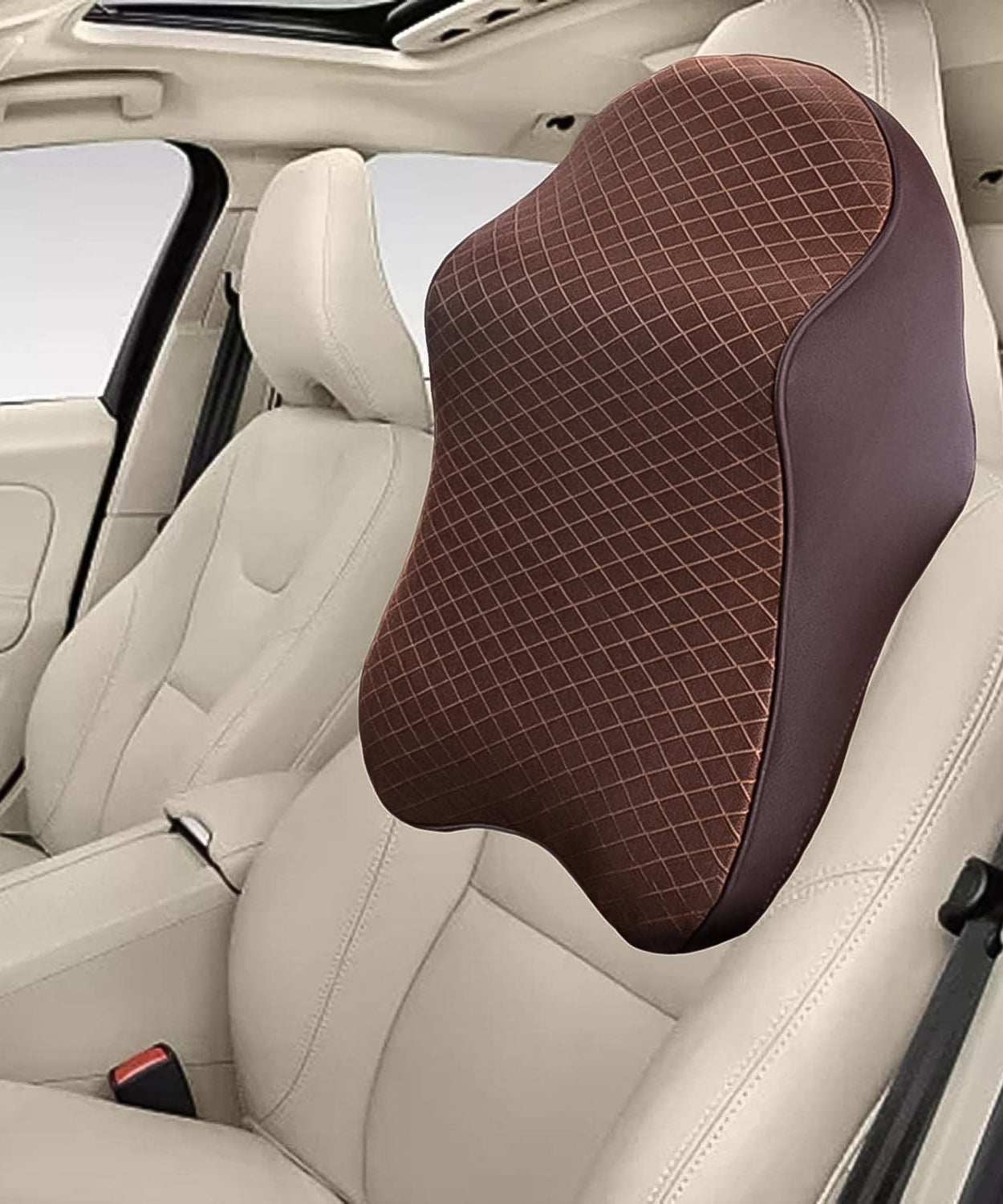 Say Goodbye to Neck Pain: Memory Foam Car Neck Pillow for Drivers (1 Pc, Mix Color)