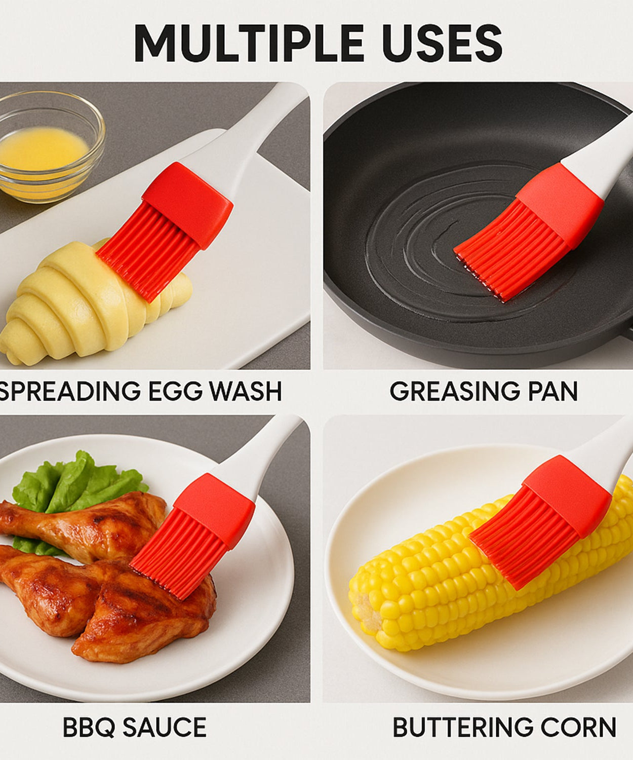 Spatula and Pastry Brush for Cake Decoration