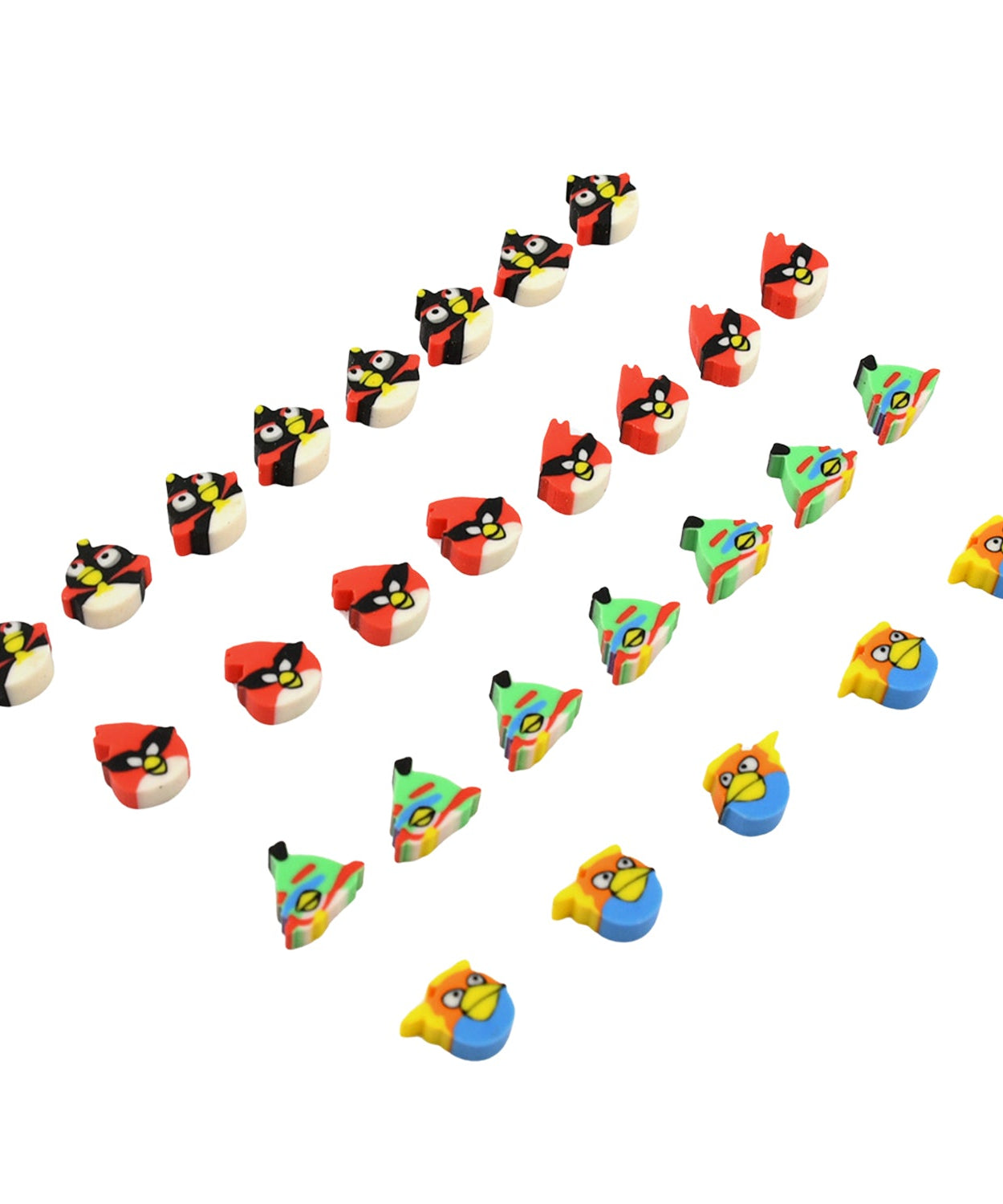 Colorful Novelty Eraser Set for Kids and Gifts (28 Pcs In 1 Packet)